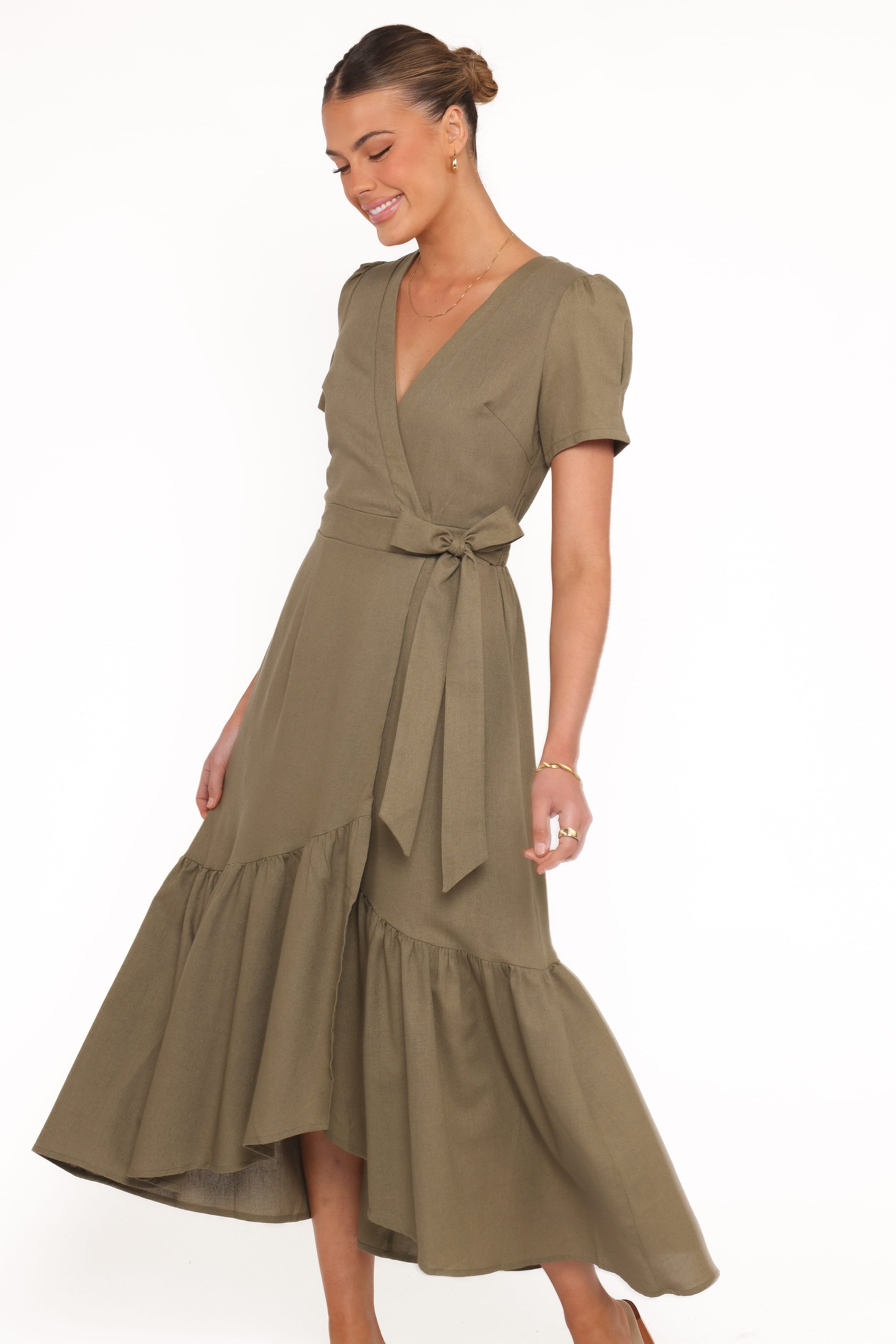 theia leona petal midi dress Leona Petal Midi Dress