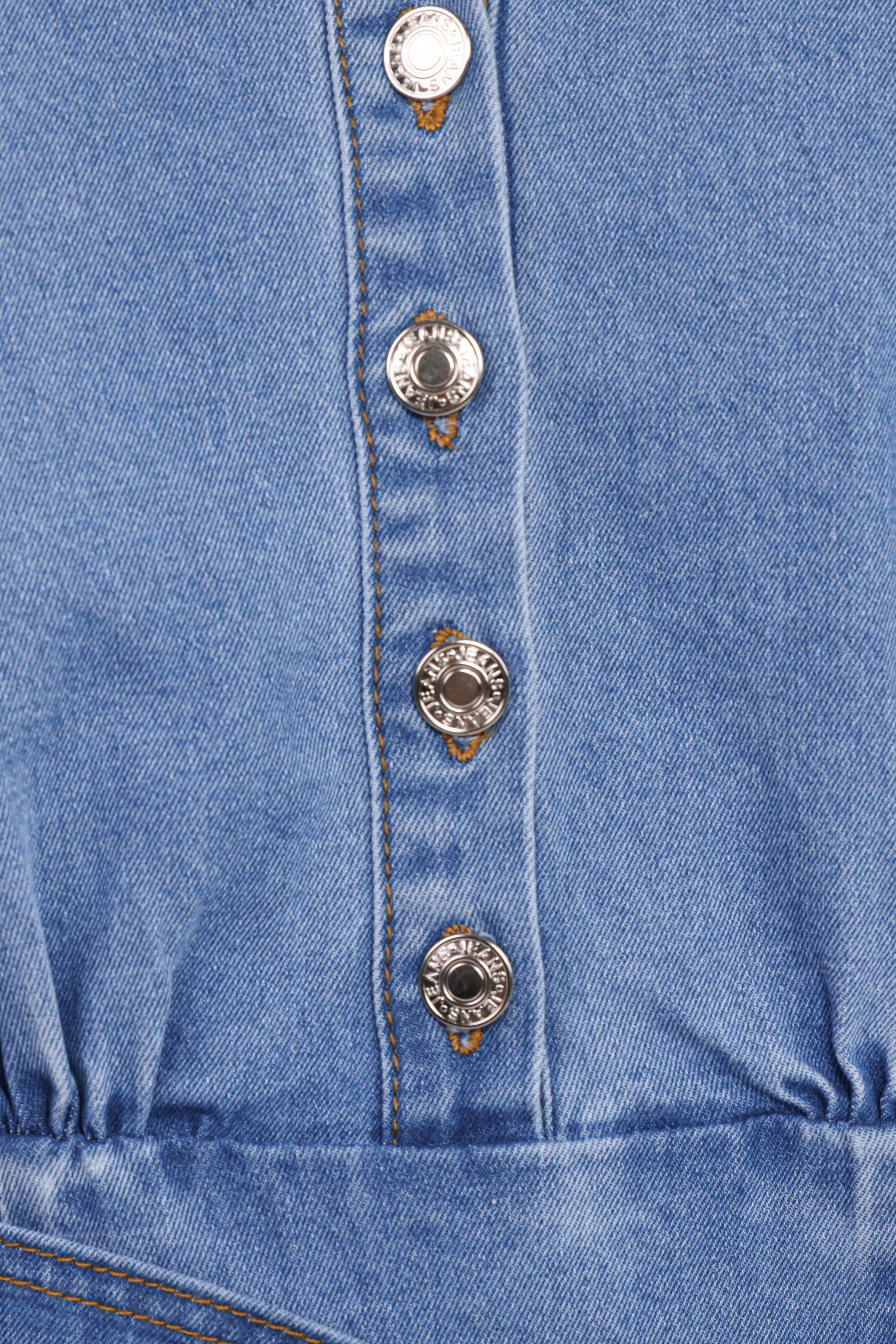 Petal and Pup USA DRESSES Leyton Mini Dress - Denim Chambray