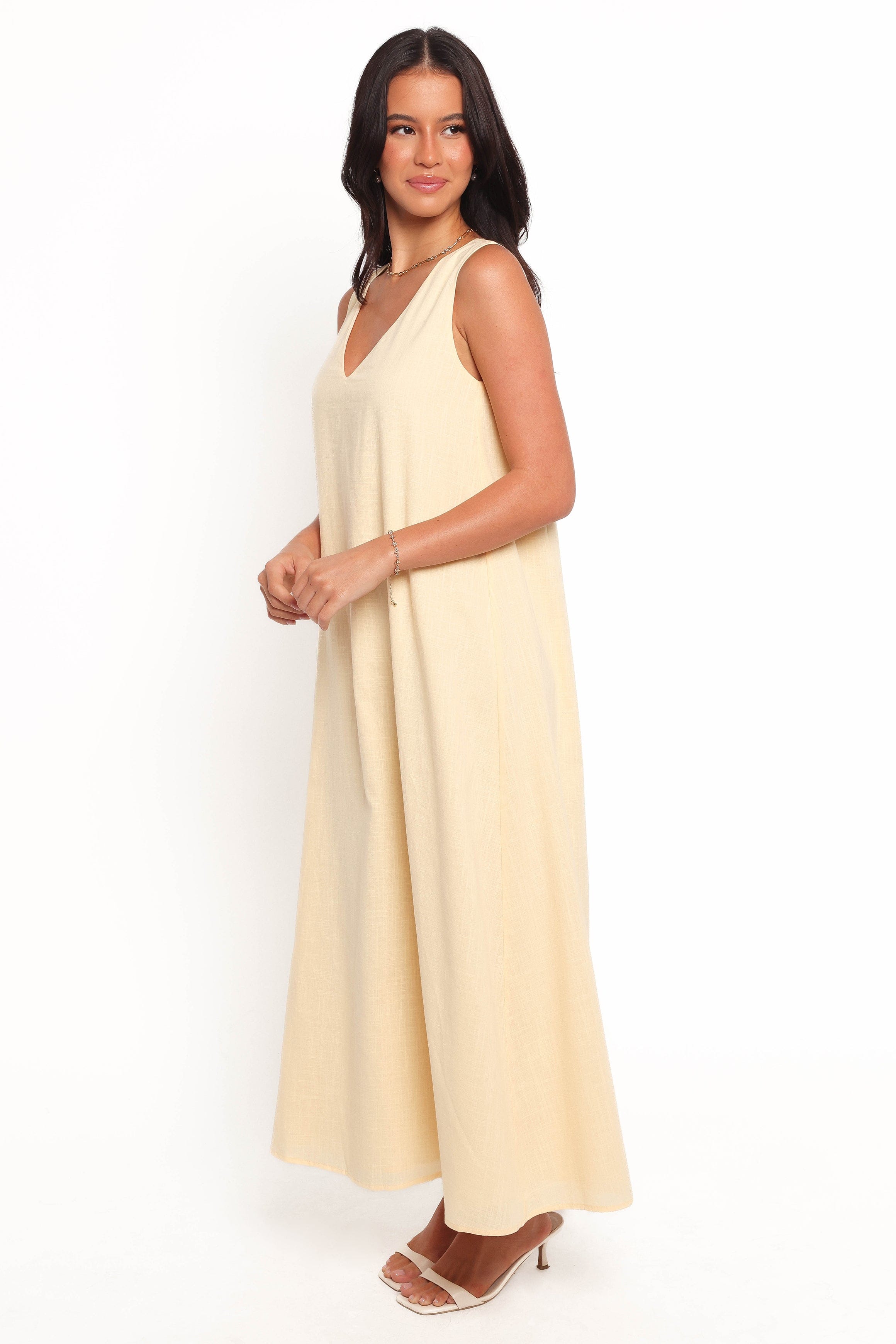 Petal and Pup USA DRESSES Lia Maxi Dress - Lemon (Hold for Rack)