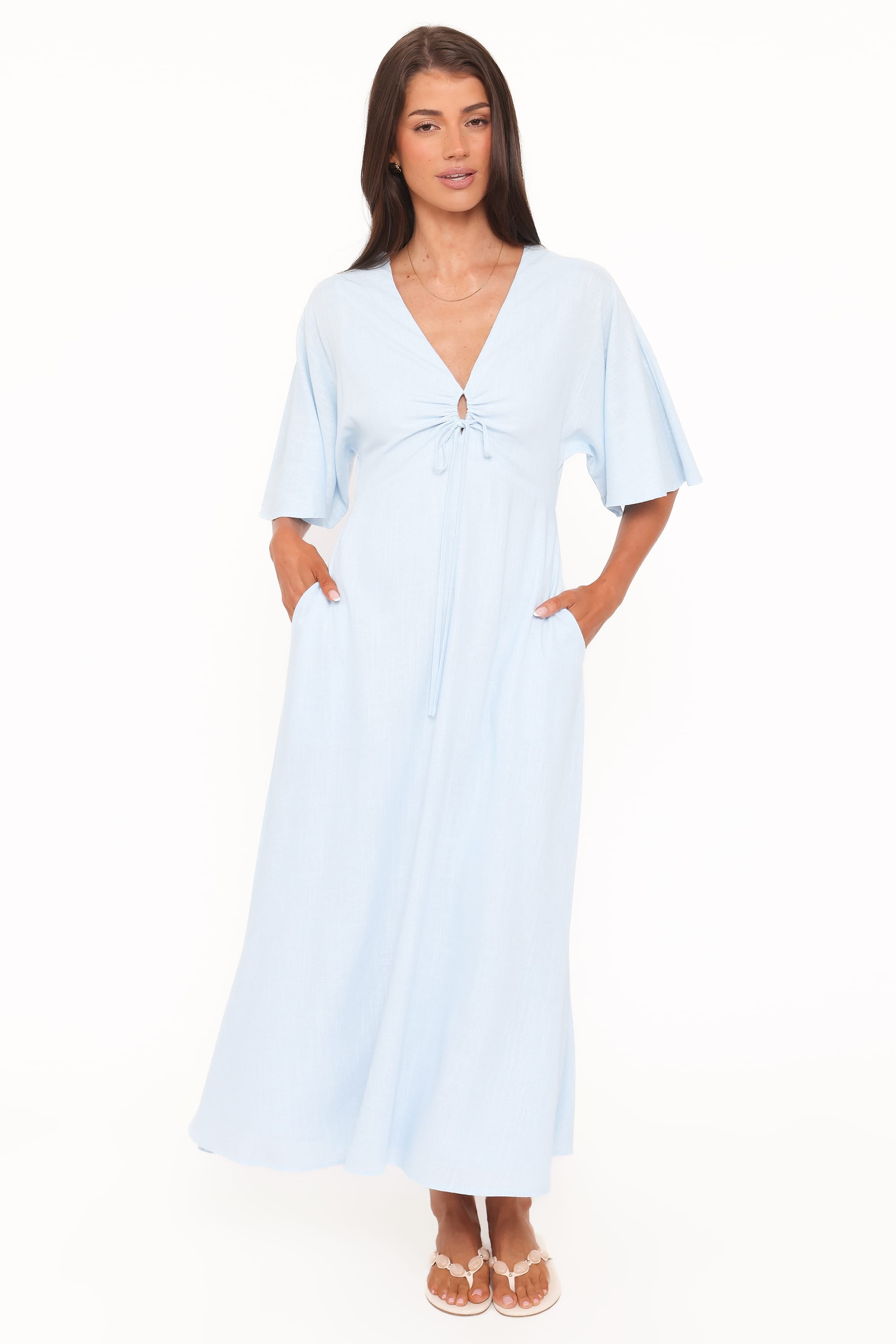 Petal and Pup USA DRESSES Liberty Midi Dress - Light Blue