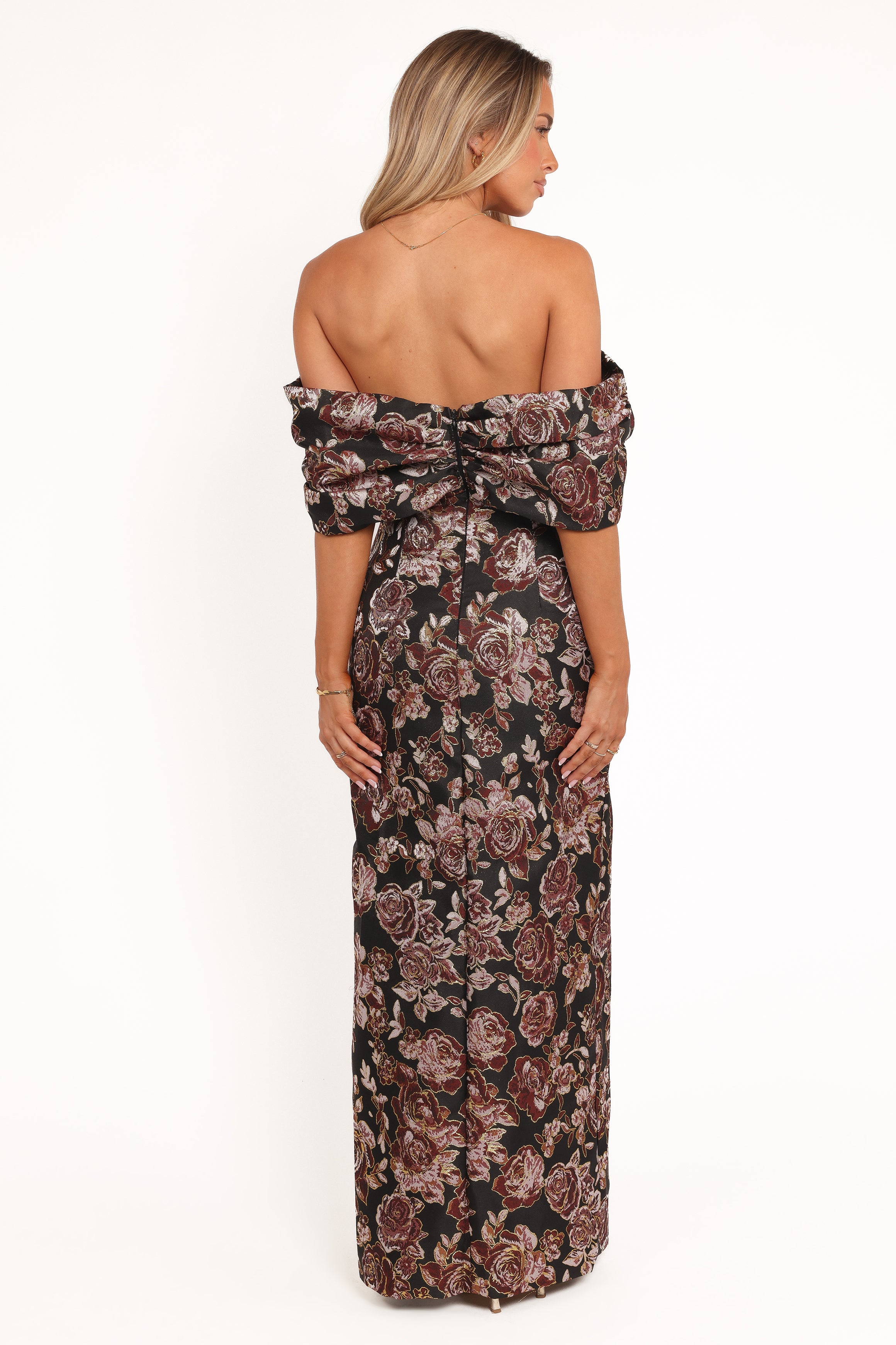 Petal and Pup USA DRESSES Lilia Maxi Dress - Black Floral