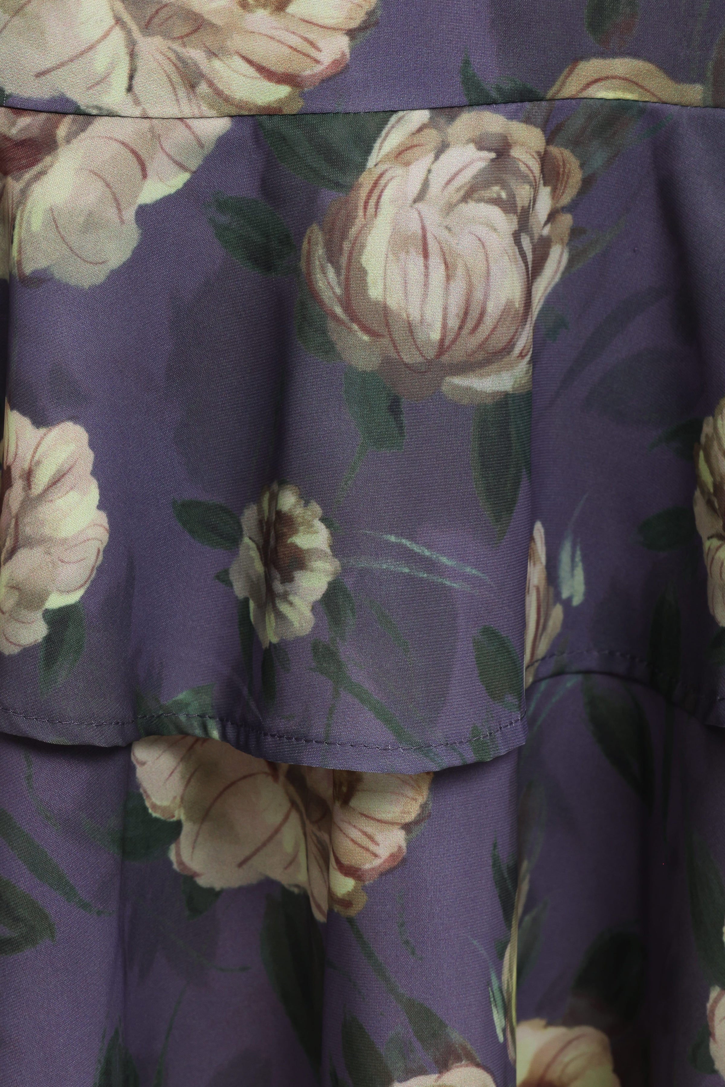 Petal and Pup USA DRESSES Lillee Tiered Maxi Dress - Lavender Floral