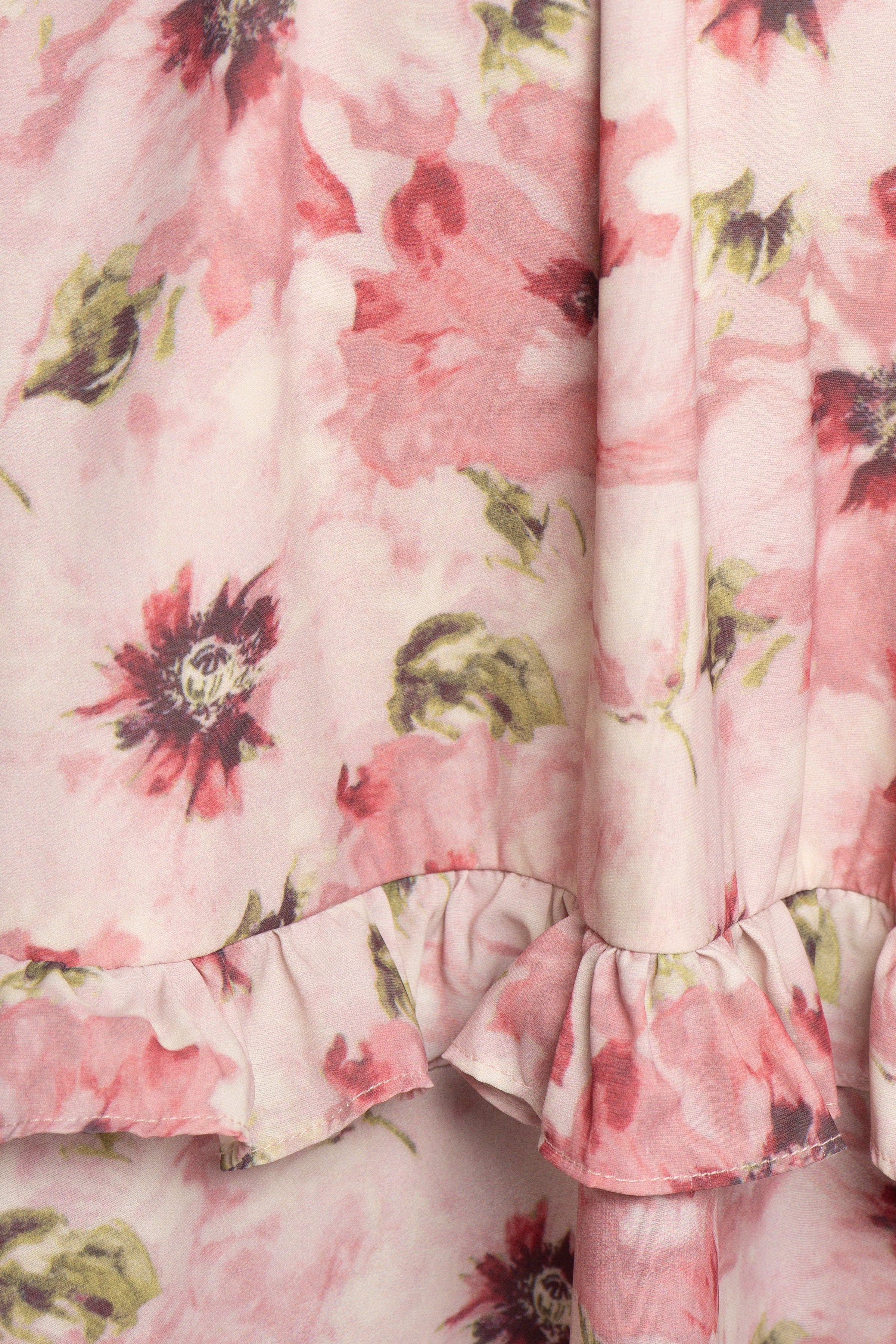 Petal and Pup USA DRESSES Lillee Tiered Maxi Dress - Pink Bloom