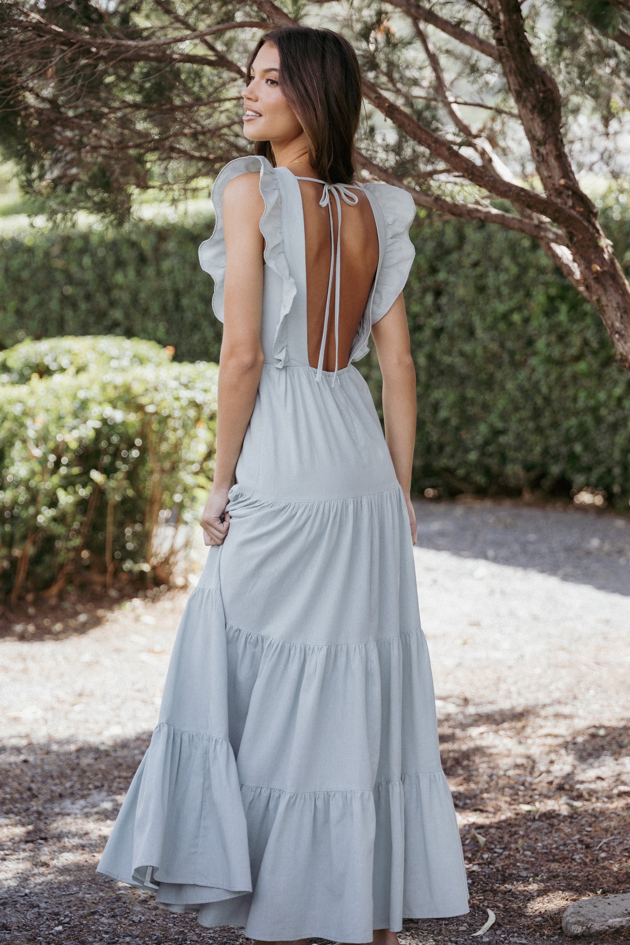 navy blue dress for baby girl Banana Republic PS Petite Small Poplin Backless Maxi Dress NEW! #784683 main image 1