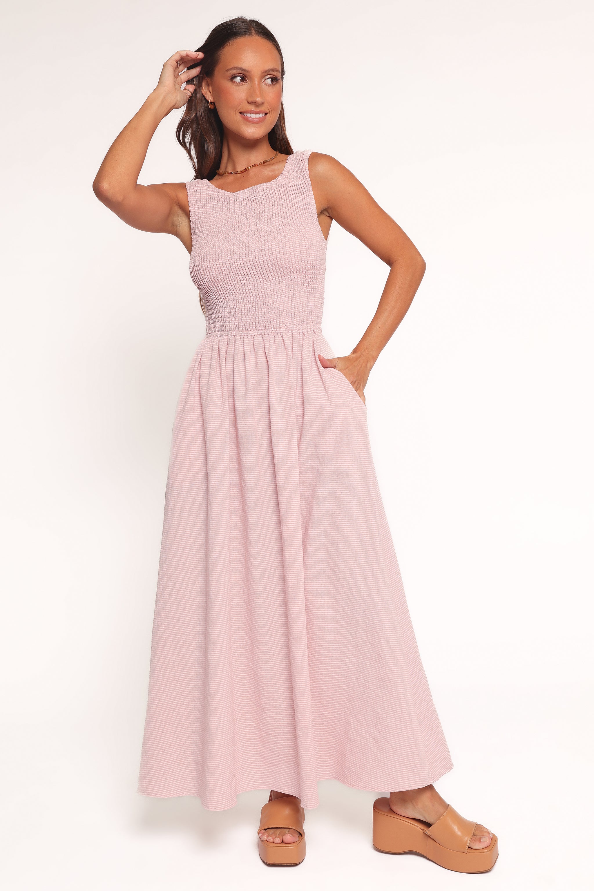 Lillie Maxi Dress - Pale Pink | Petal & Pup USA Lillie Maxi Dress - Pale Pink | Petal & Pup USA
