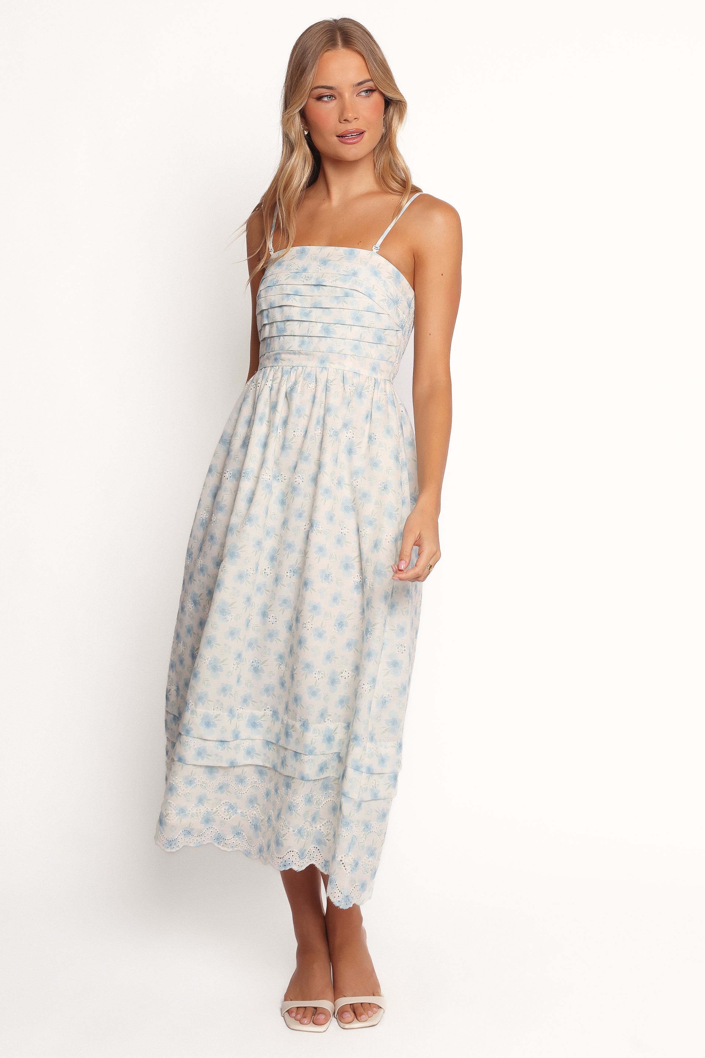 Petal and Pup USA DRESSES Lisette Midi Dress - Blue (Hold for Rack)