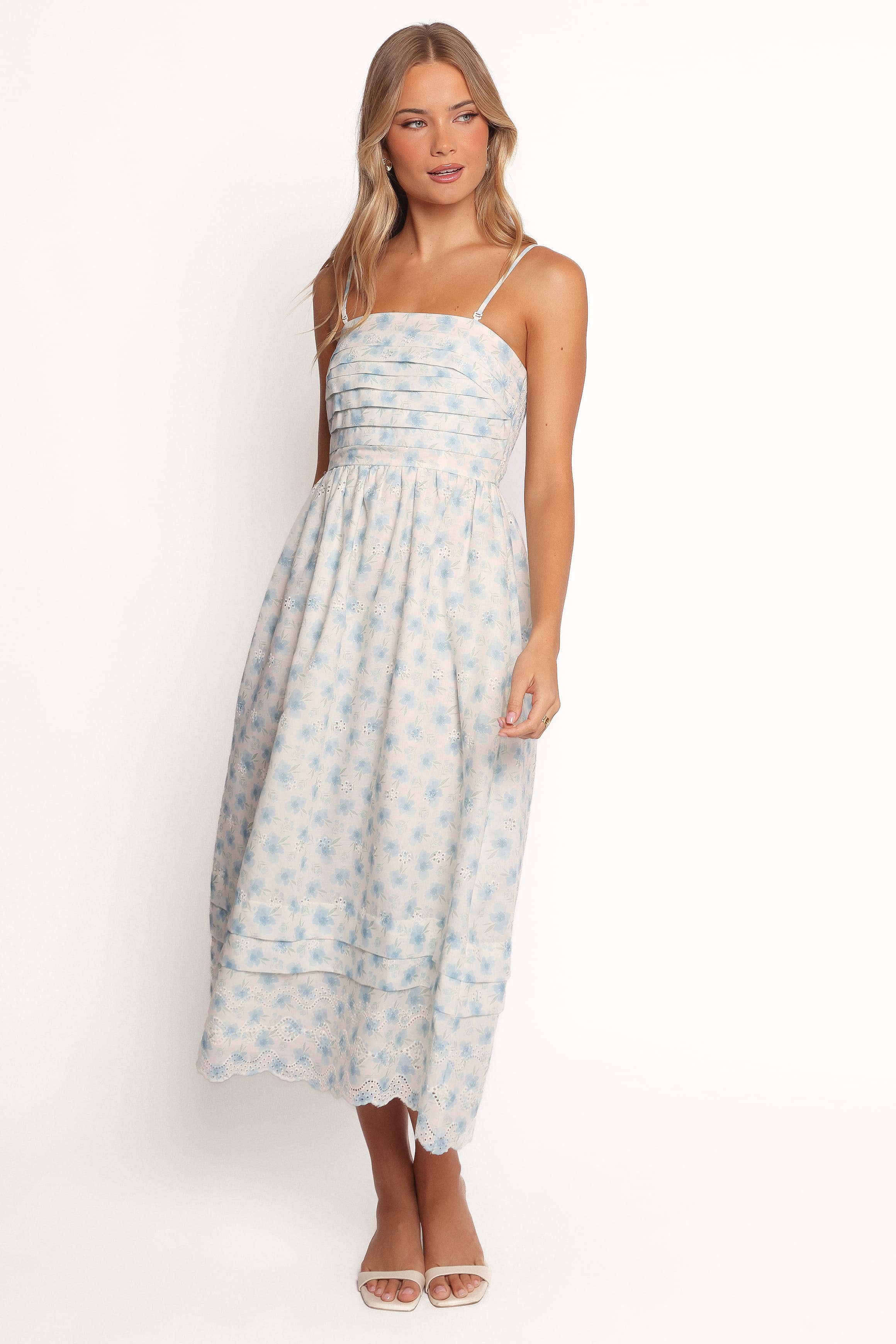 Petal and Pup USA DRESSES Lisette Midi Dress - Blue (Hold for Rack)
