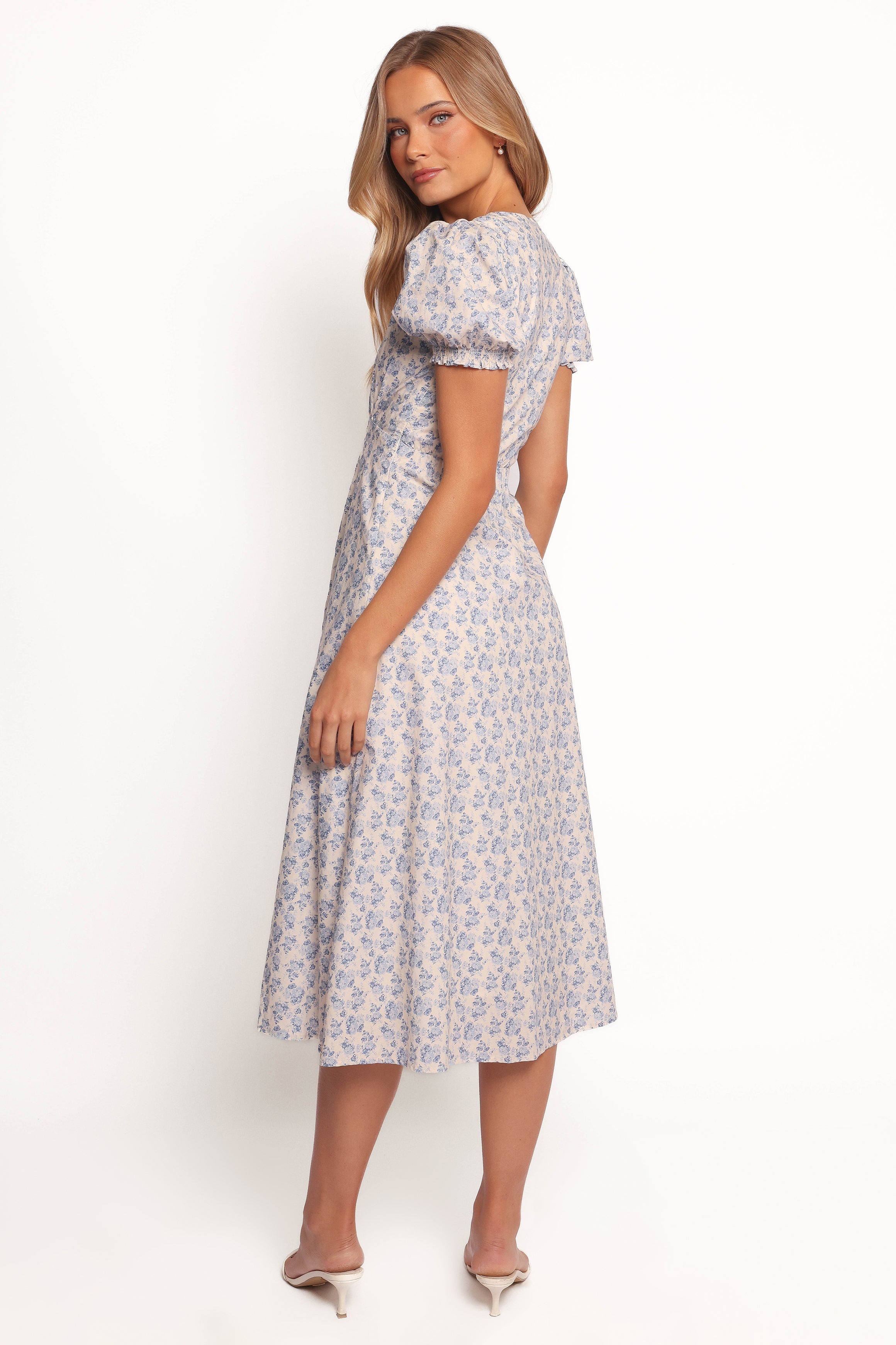 Petal and Pup USA DRESSES Logen Floral Midi Dress - Parisian Bloom