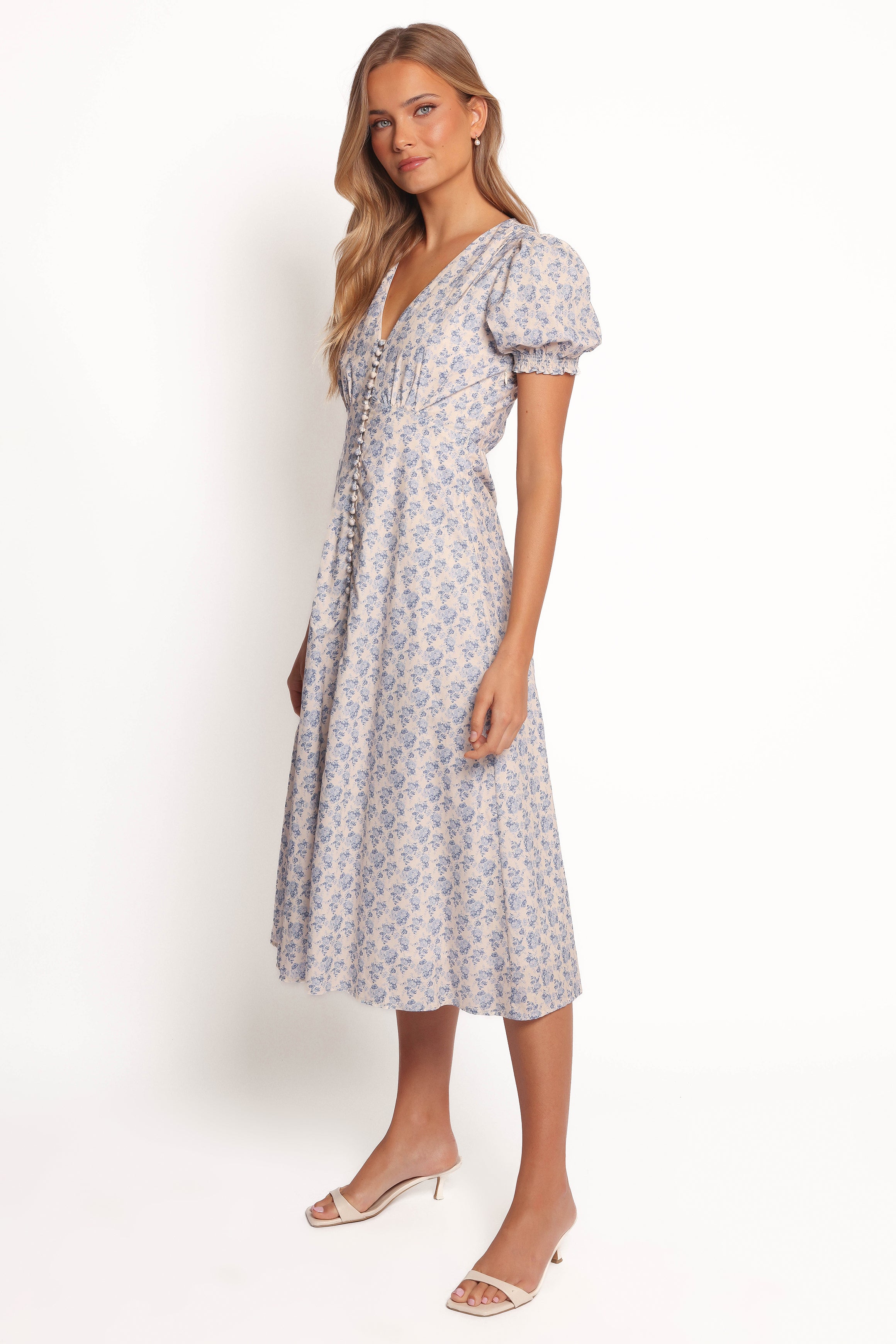 Petal and Pup USA DRESSES Logen Floral Midi Dress - Parisian Bloom