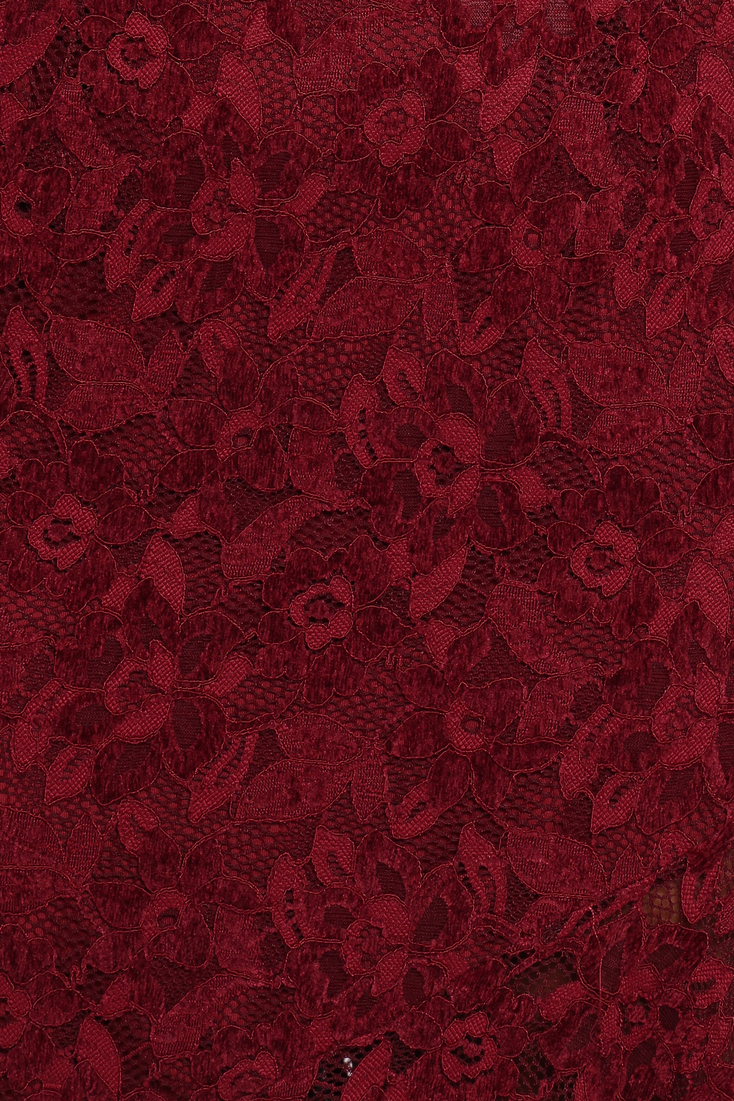 Petal and Pup USA DRESSES Lorde Midi Dress - Burgundy Lace