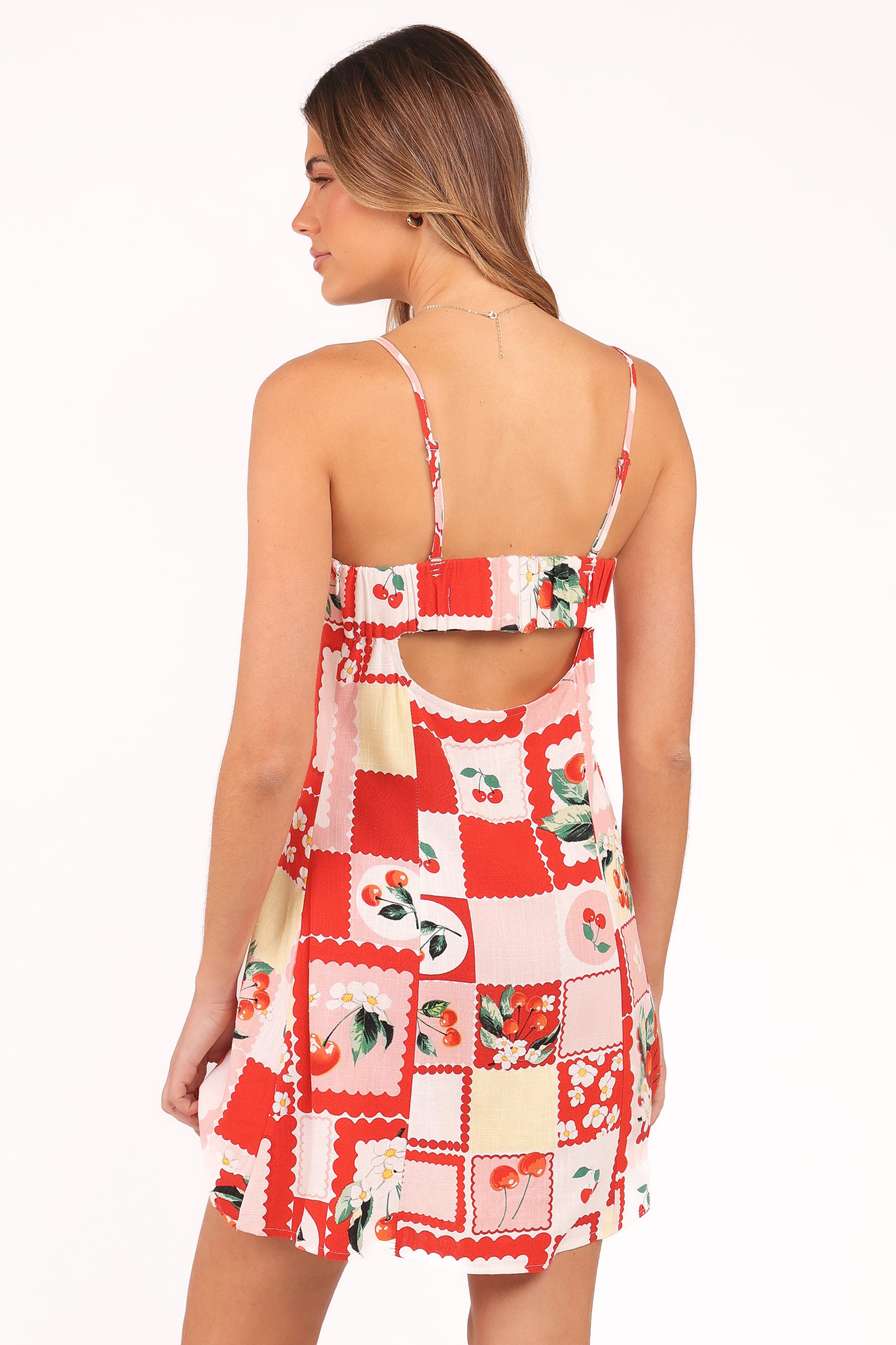 Petal and Pup USA DRESSES Loredana Mini Dress - Cherry