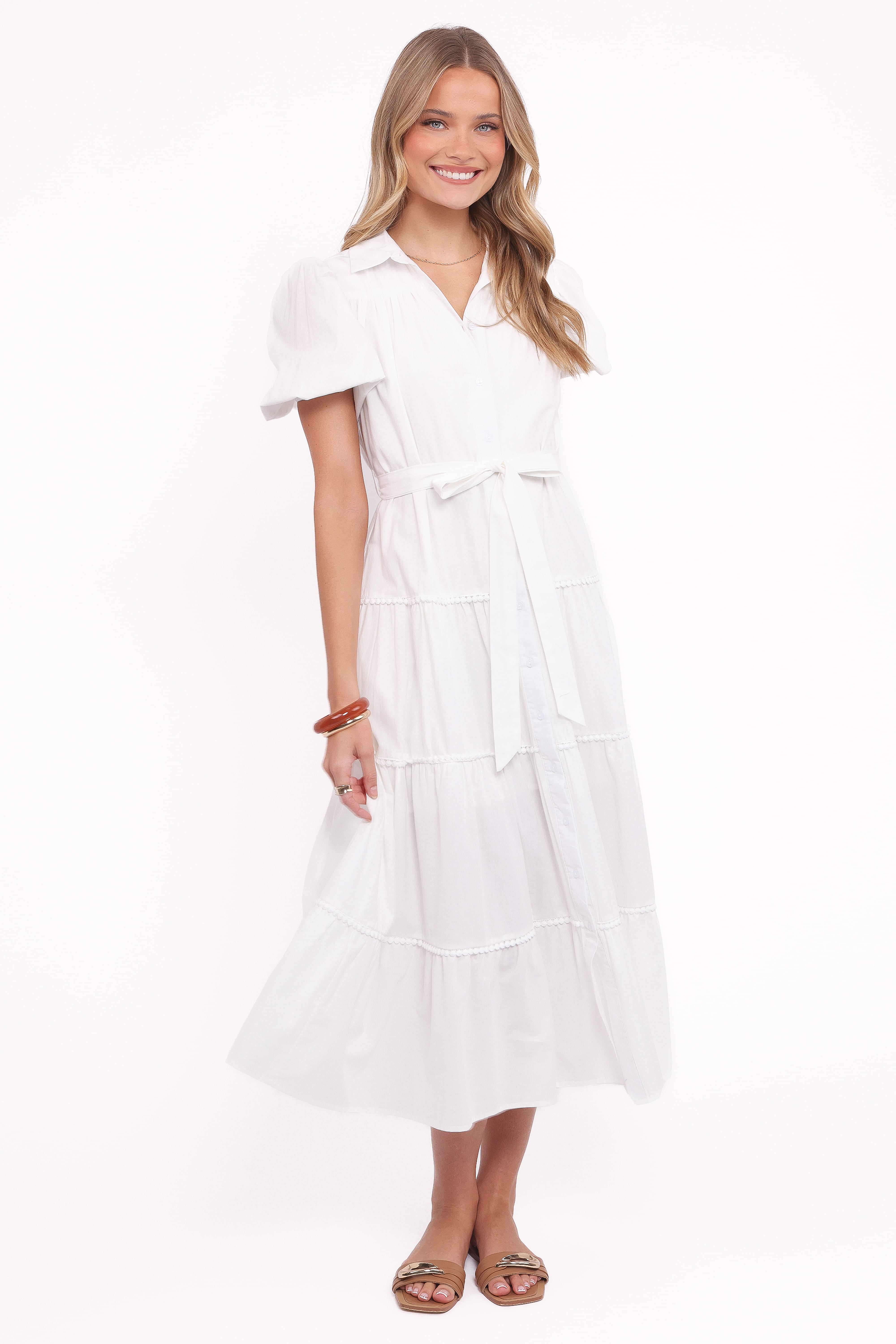 Petal and Pup USA DRESSES Louella Maxi Dress - White (Hold for Amazon)