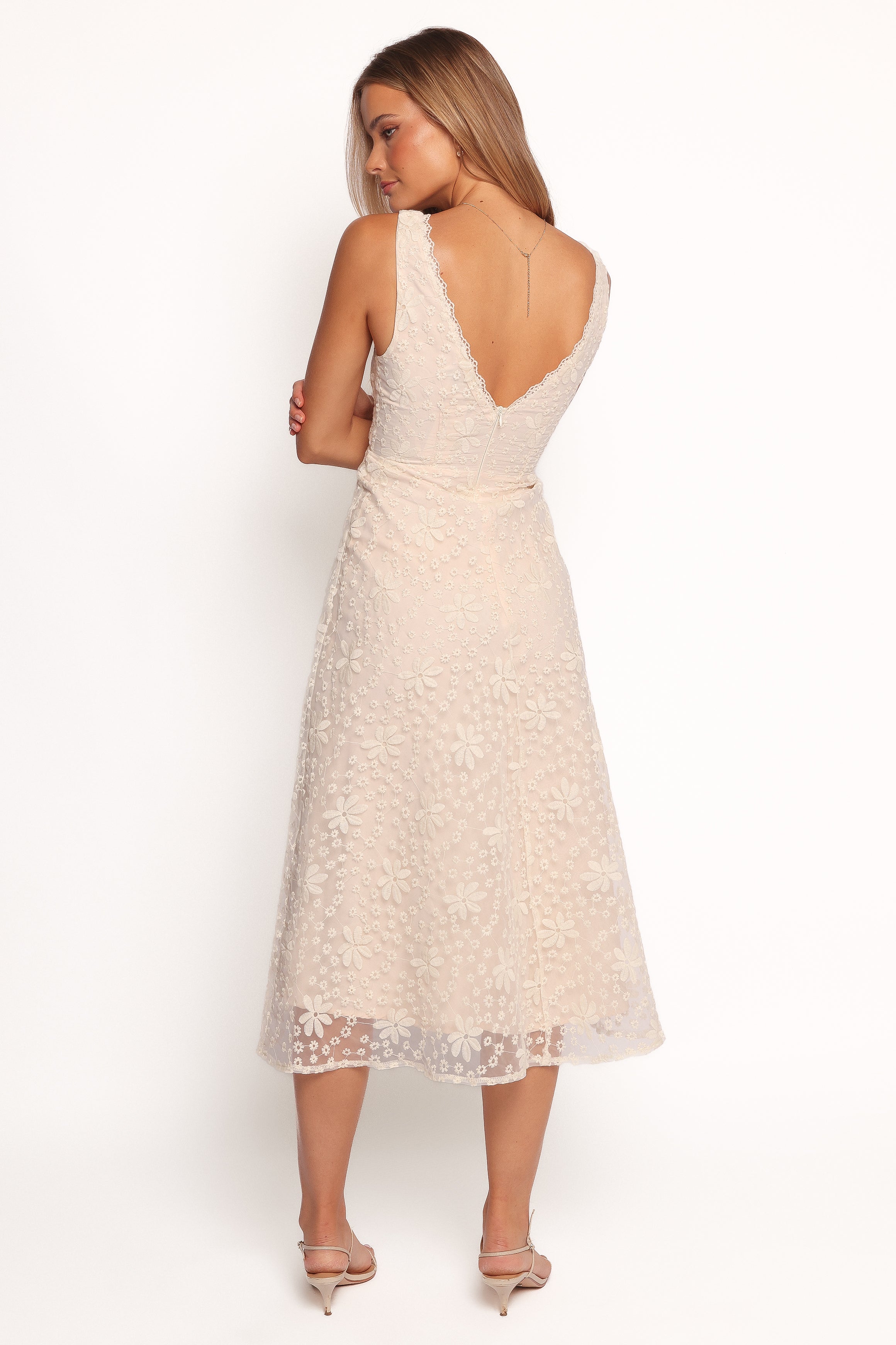 Petal and Pup USA DRESSES Louise Midi Dress - Cream (Hold for Rack)