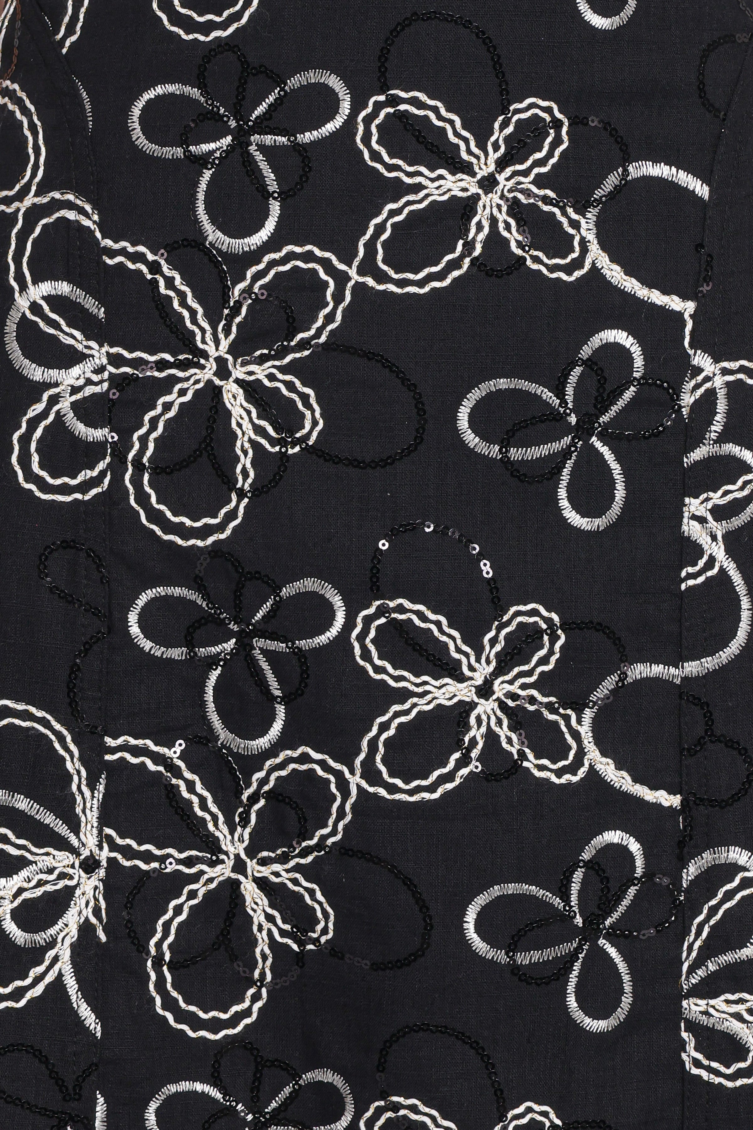 Petal and Pup USA DRESSES Loven Midi Dress - Black/White