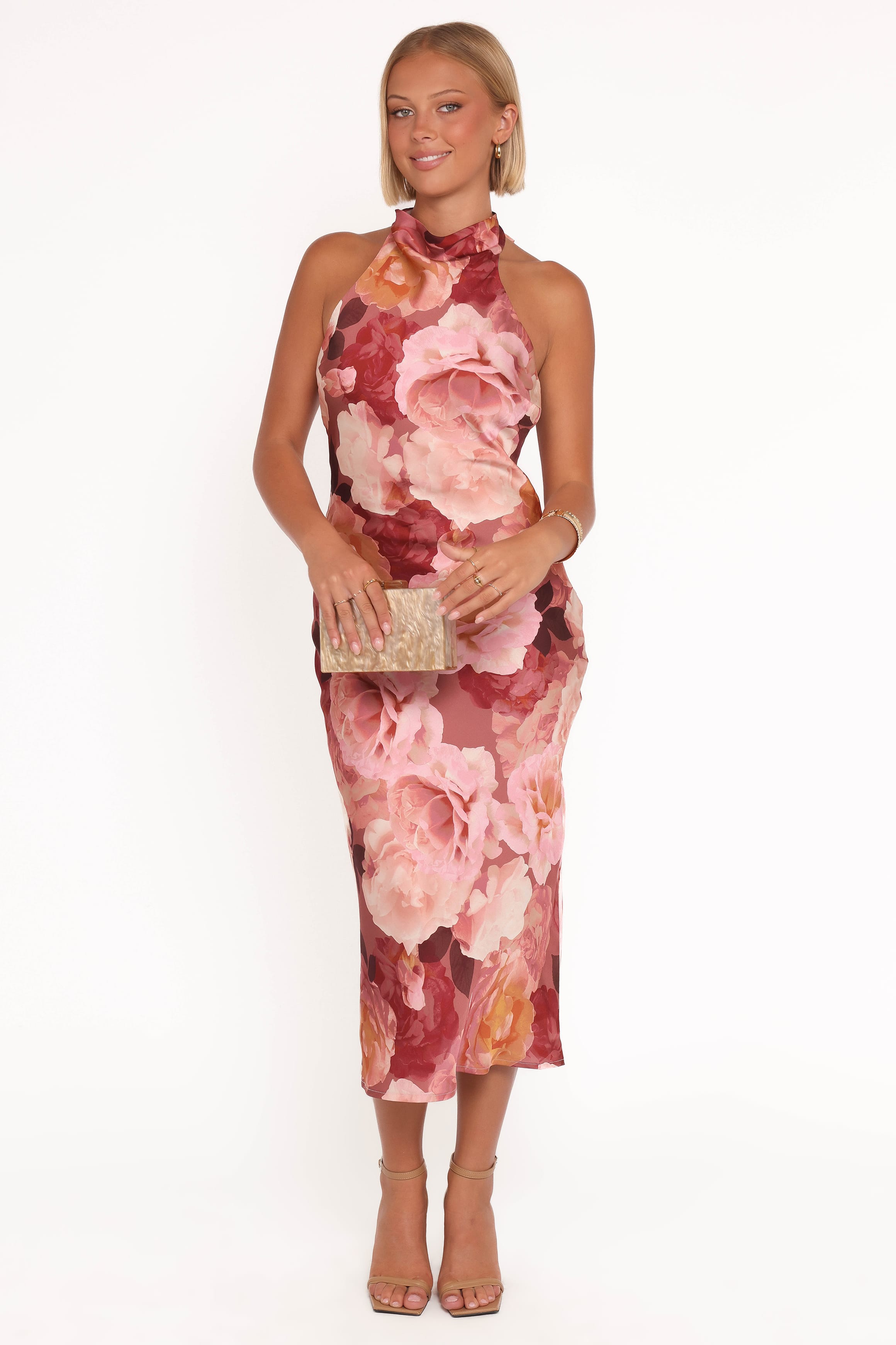 Petal and Pup USA DRESSES Lovett Maxi Halter Dress - Botanical Garden