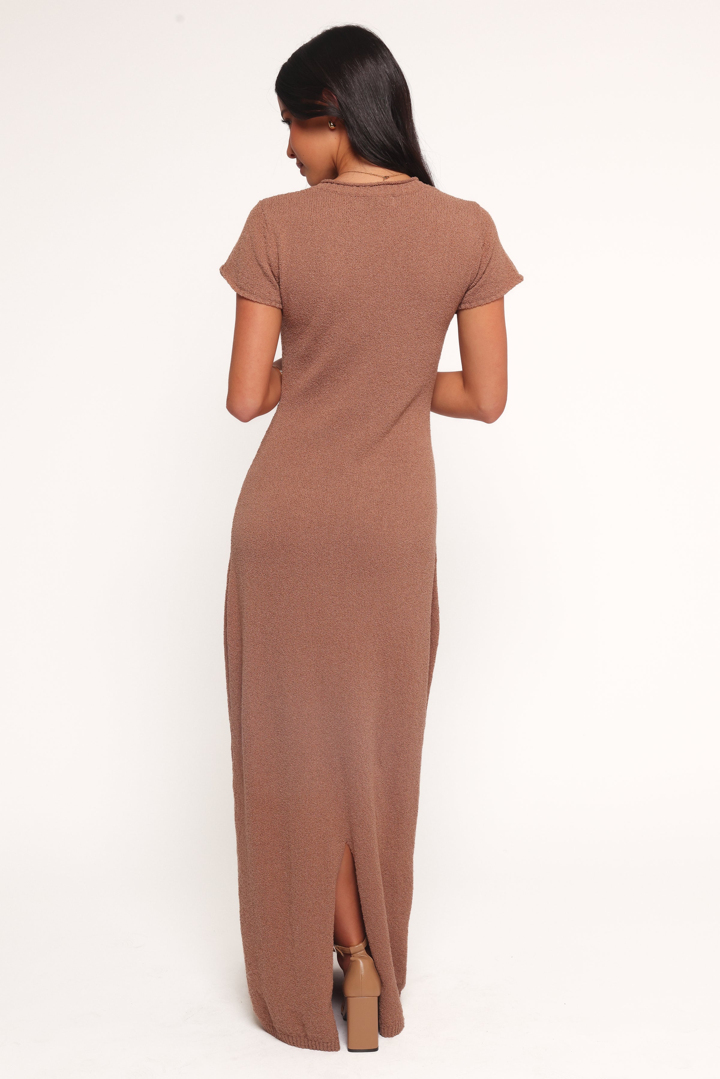 Petal and Pup USA DRESSES Lowell Knit Maxi Dress - Mocha