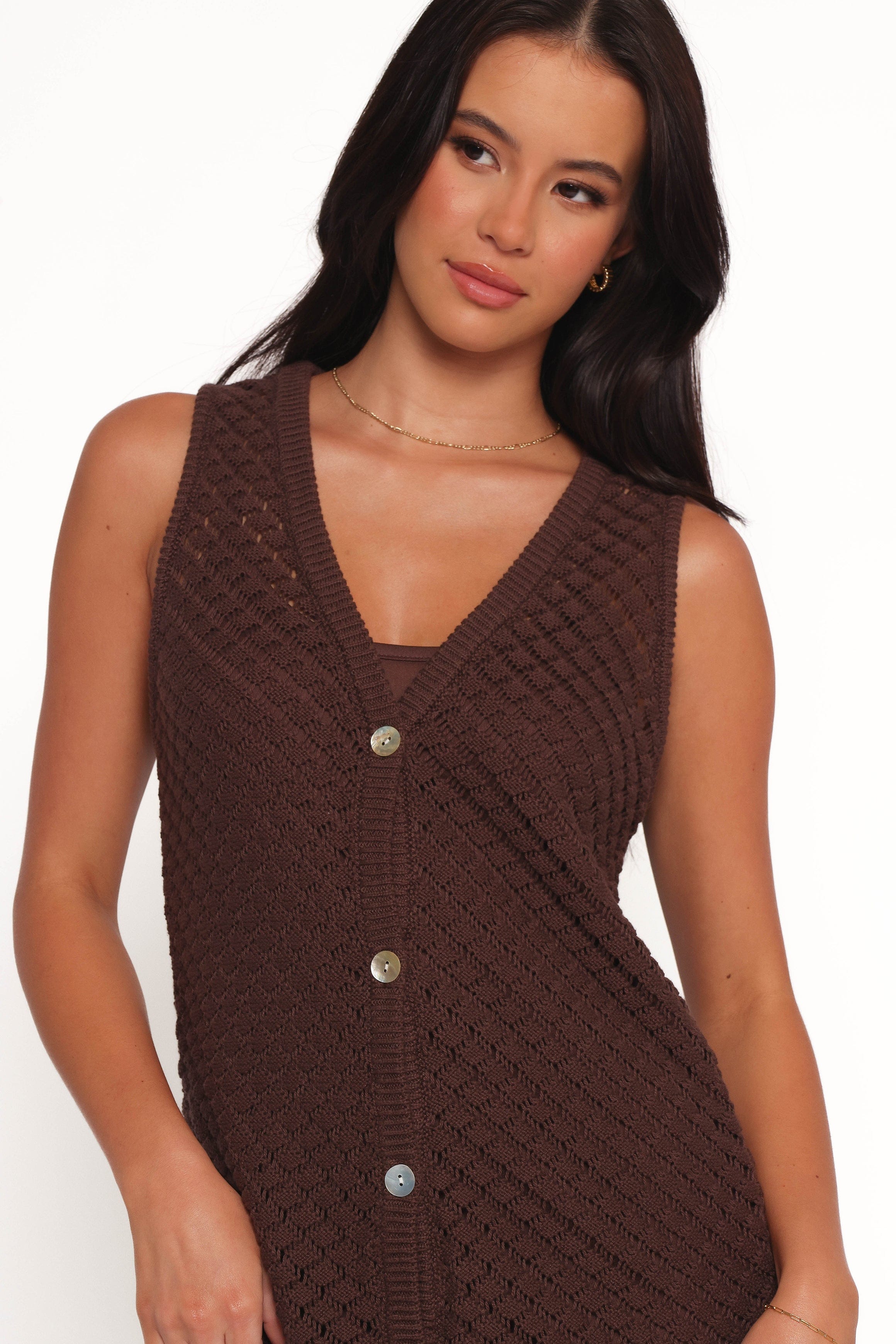 Petal and Pup USA DRESSES Luan Mini Dress - Chocolate