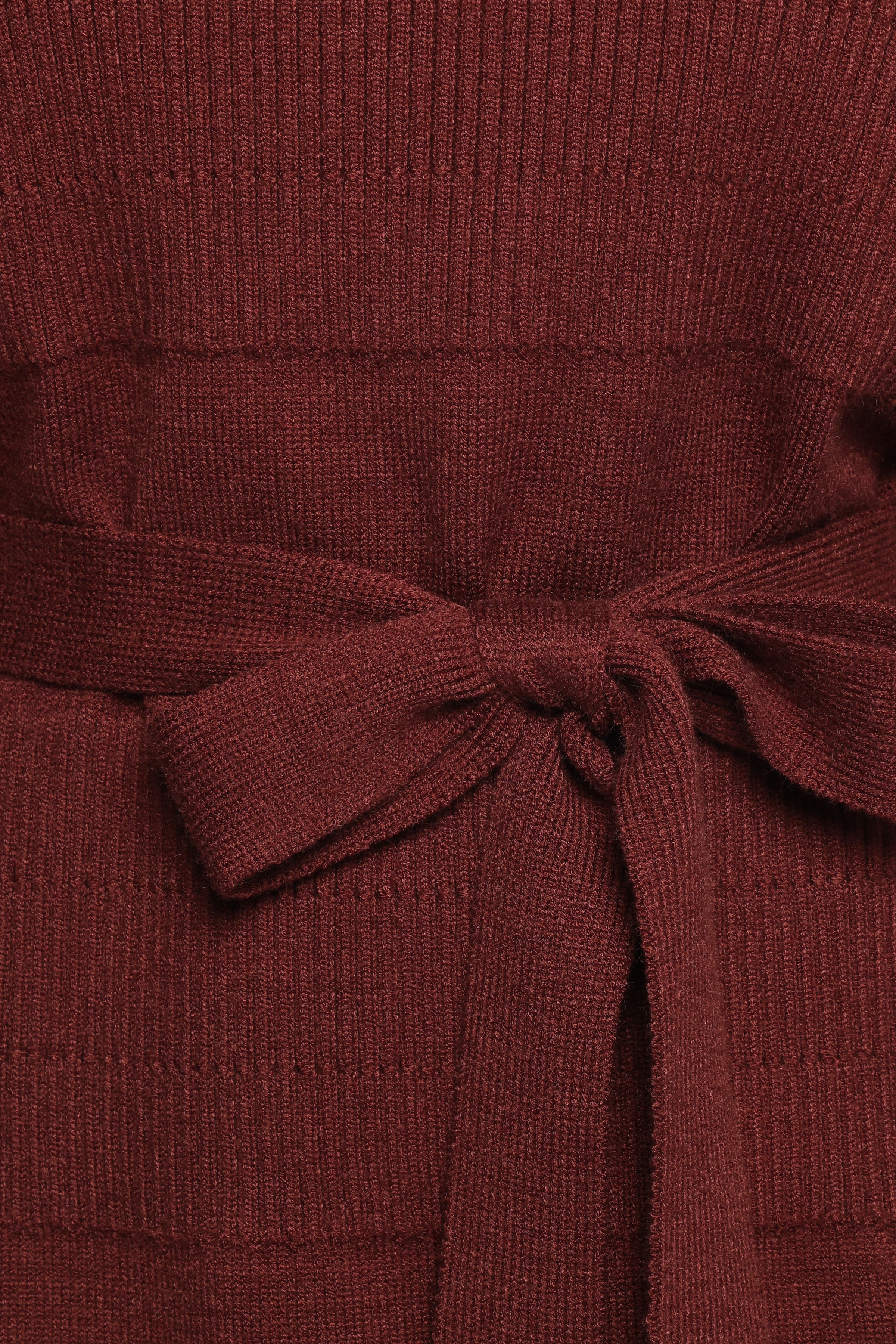 Petal and Pup USA DRESSES Lucca Mini Sweater Dress - Chocolate Brown