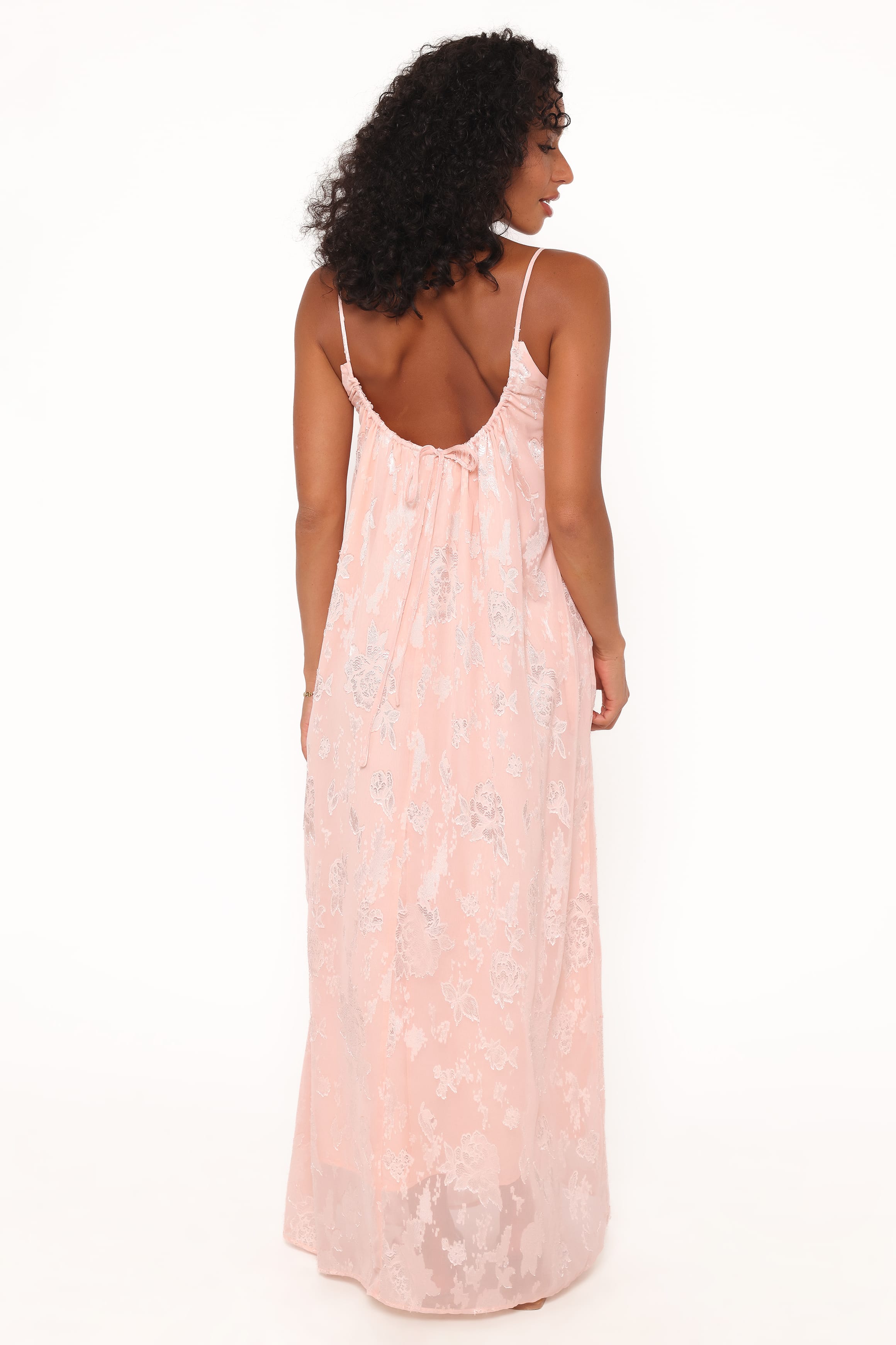 Petal and Pup USA DRESSES Lumina Jacquard Maxi Dress - Pink