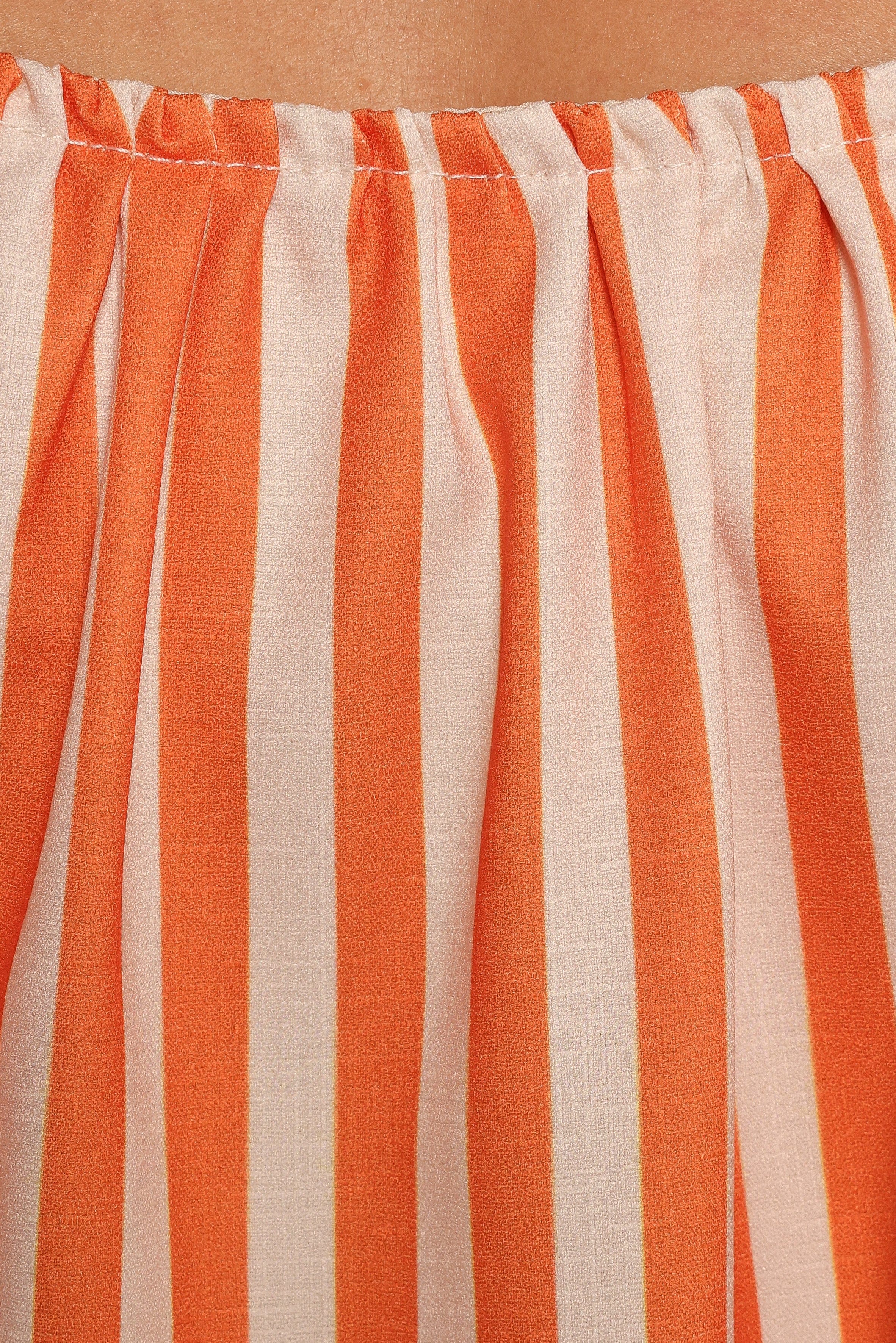 Petal and Pup USA DRESSES Lumina Maxi Dress - Orange Beige Stripe (Hold for Rack)