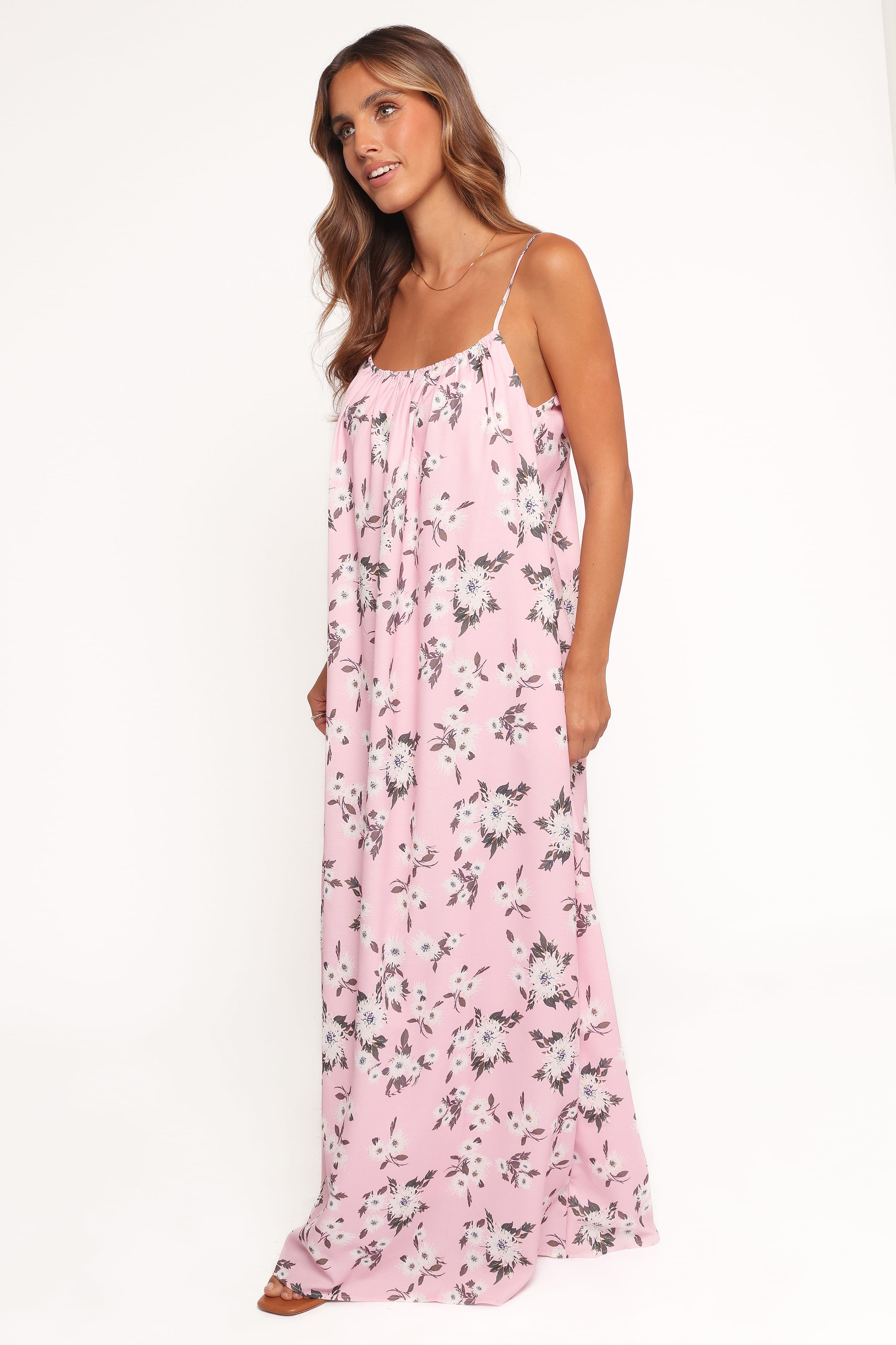 Petal and Pup USA DRESSES Lumina Maxi Dress - Pink Floral (Hold for Amazon)