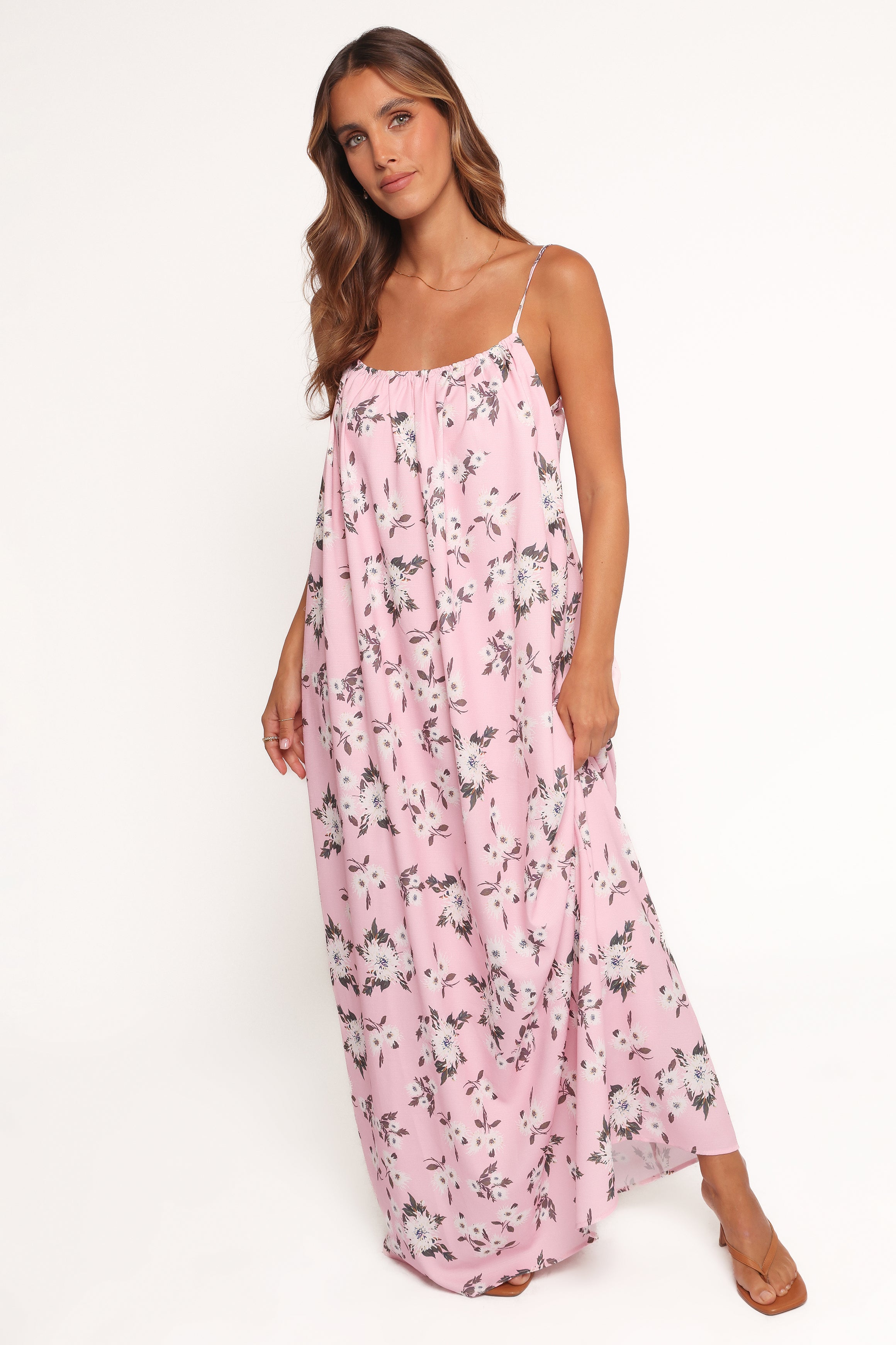 Petal and Pup USA DRESSES Lumina Maxi Dress - Pink Floral (Hold for Amazon)