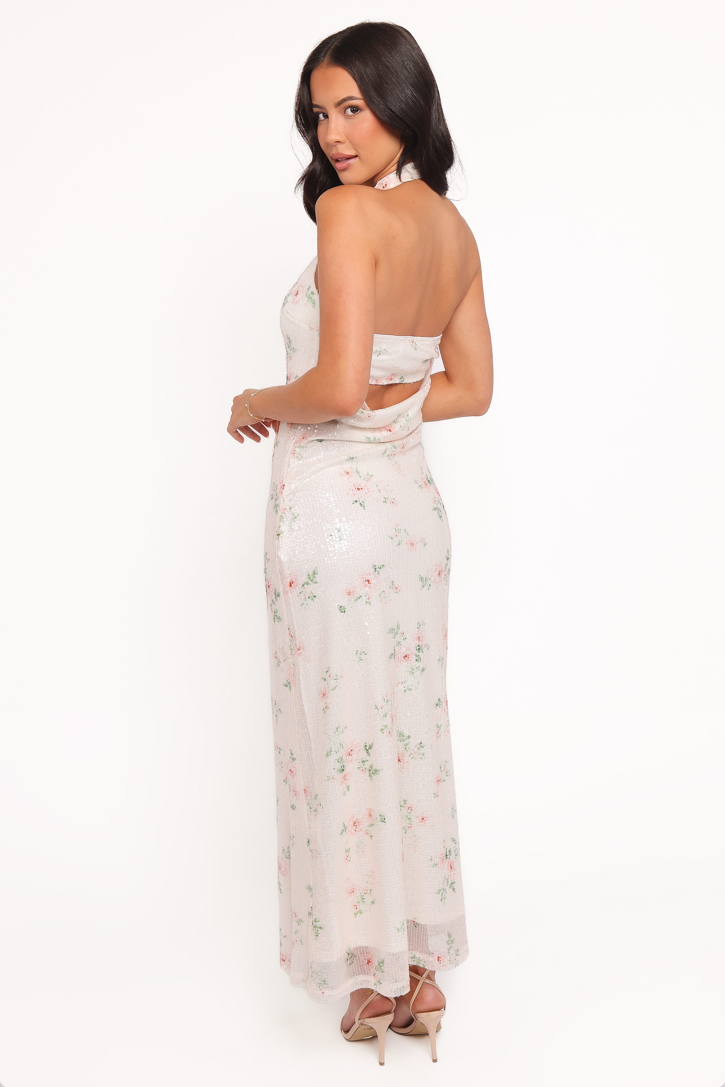 Petal and Pup USA DRESSES Lunara Maxi Dress - Sequin Floral