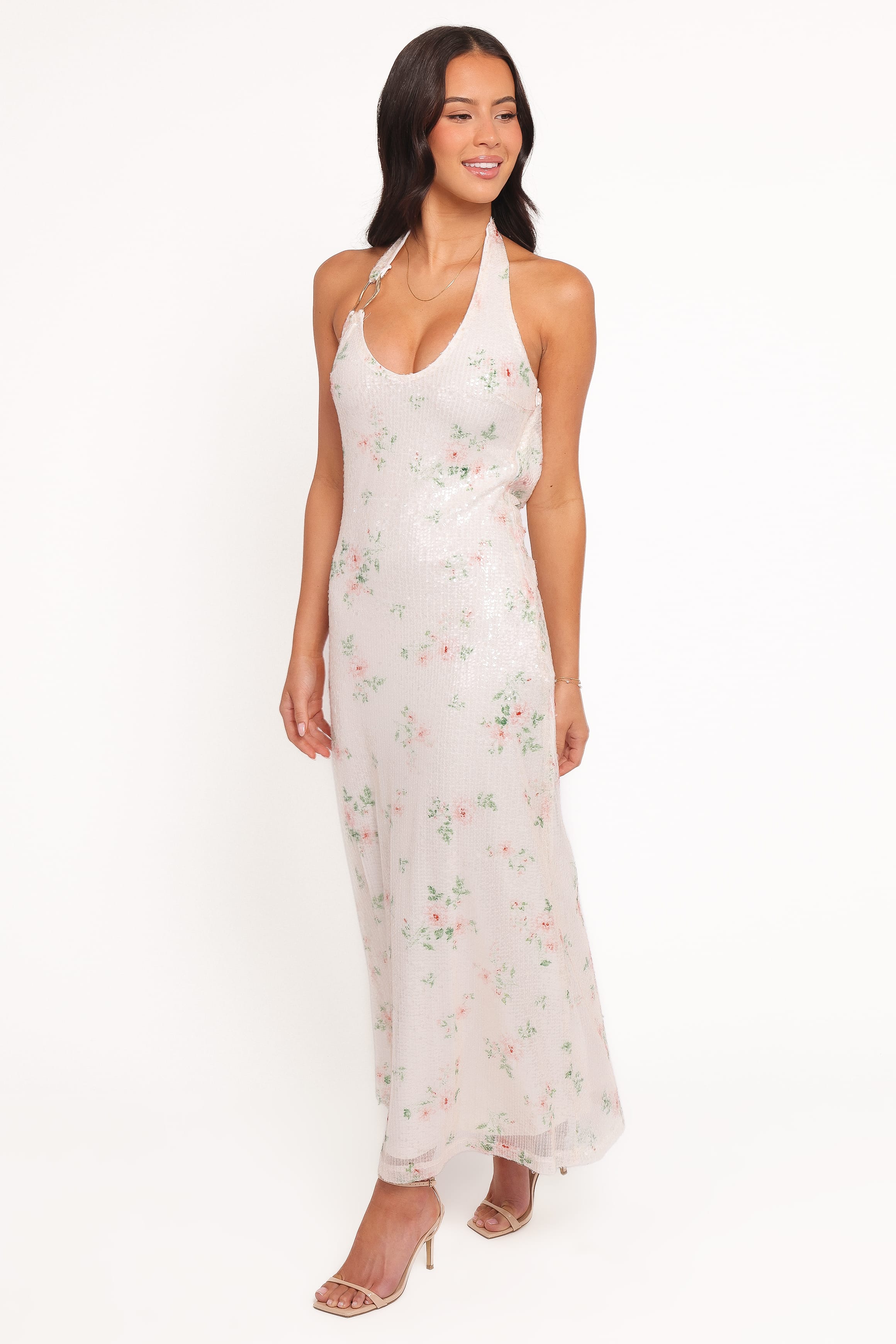 Petal and Pup USA DRESSES Lunara Maxi Dress - Sequin Floral