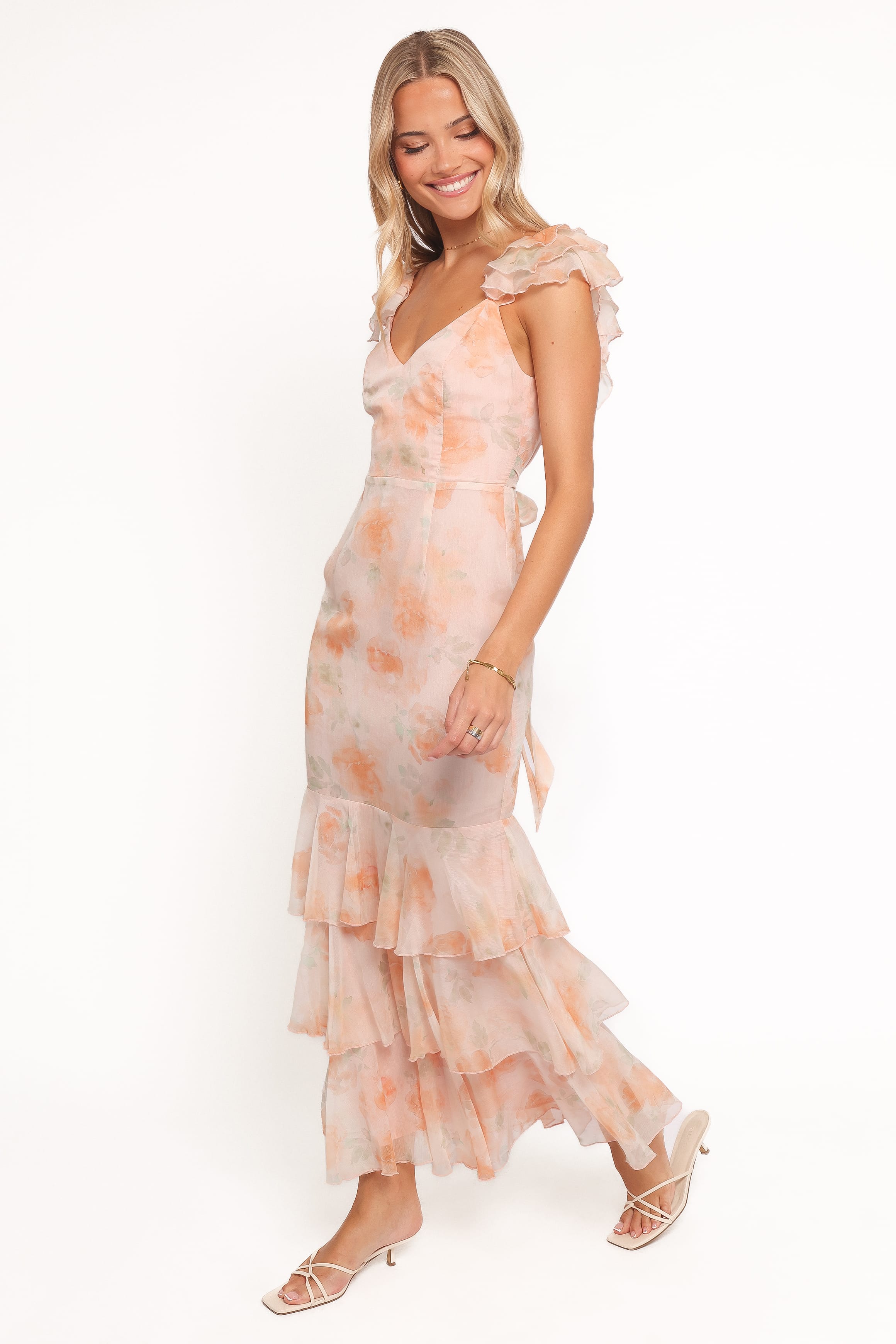 Petal and Pup USA DRESSES Lydia Maxi Dress - Pink Floral