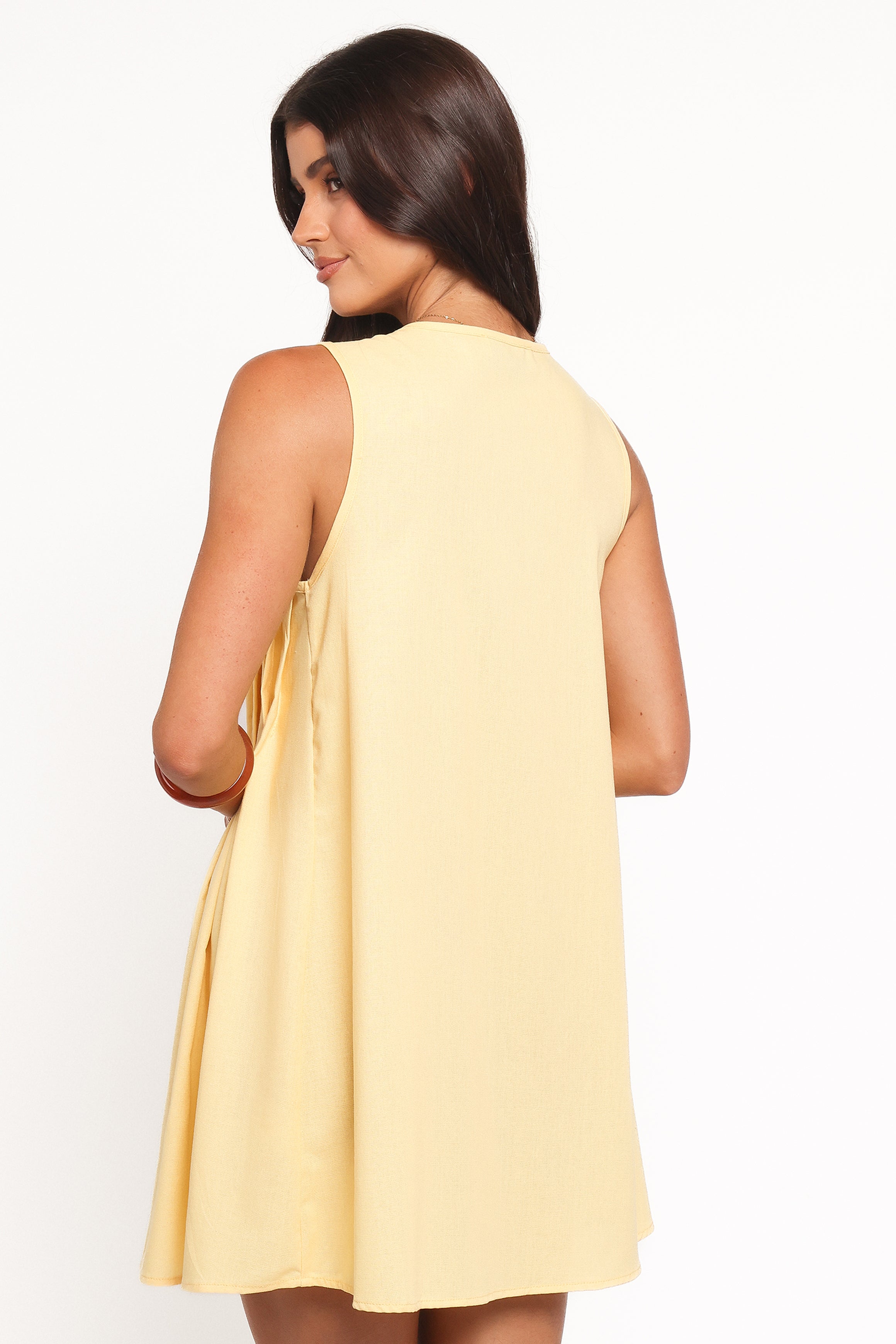 Petal and Pup USA DRESSES Madeline Mini Dress - Butter Yellow