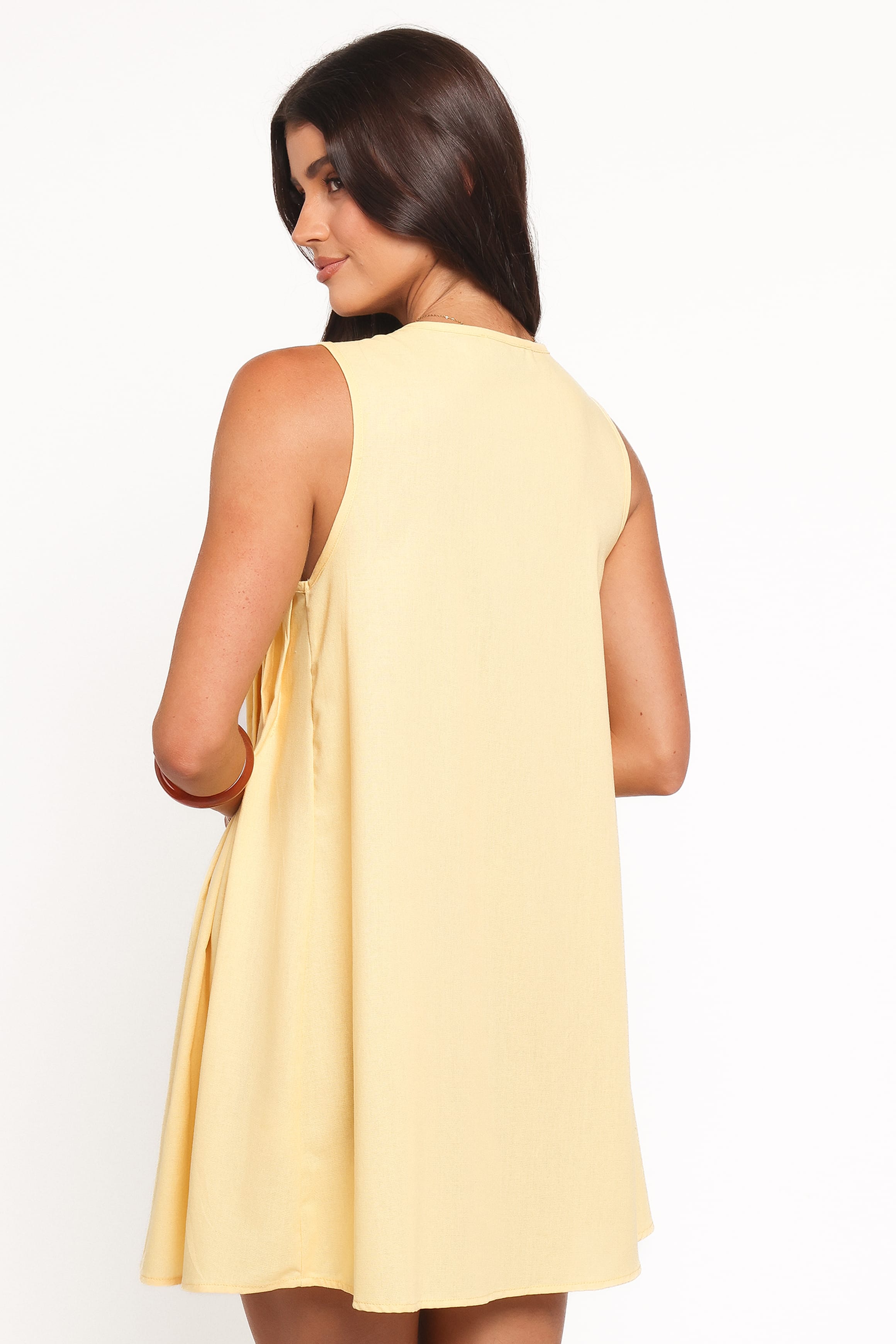 Petal and Pup USA DRESSES Madeline Mini Dress - Butter Yellow