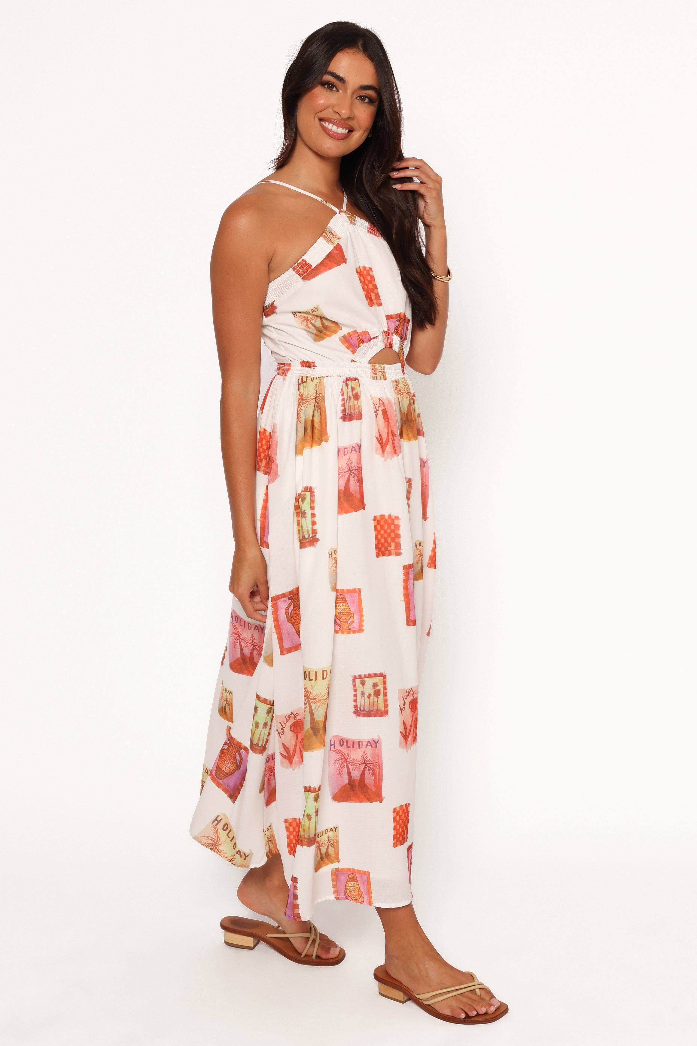 Petal and Pup USA DRESSES Madi Maxi Dress - White Multi (Hold for Amazon)