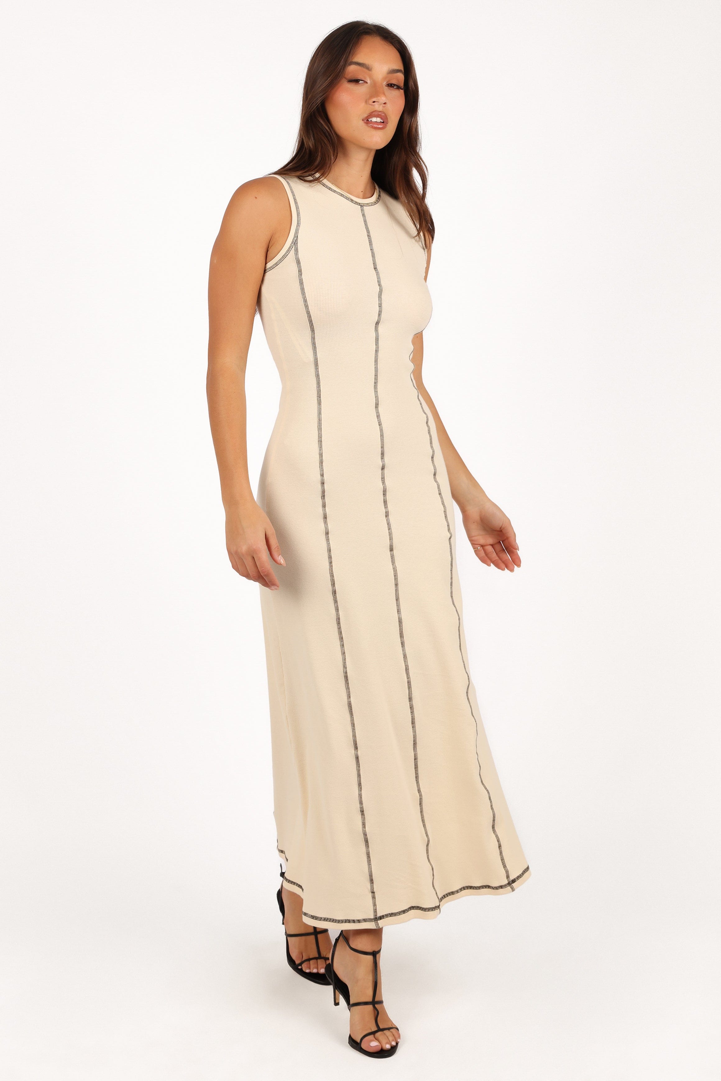 Petal and Pup USA DRESSES Mae Midi Dress - Cream