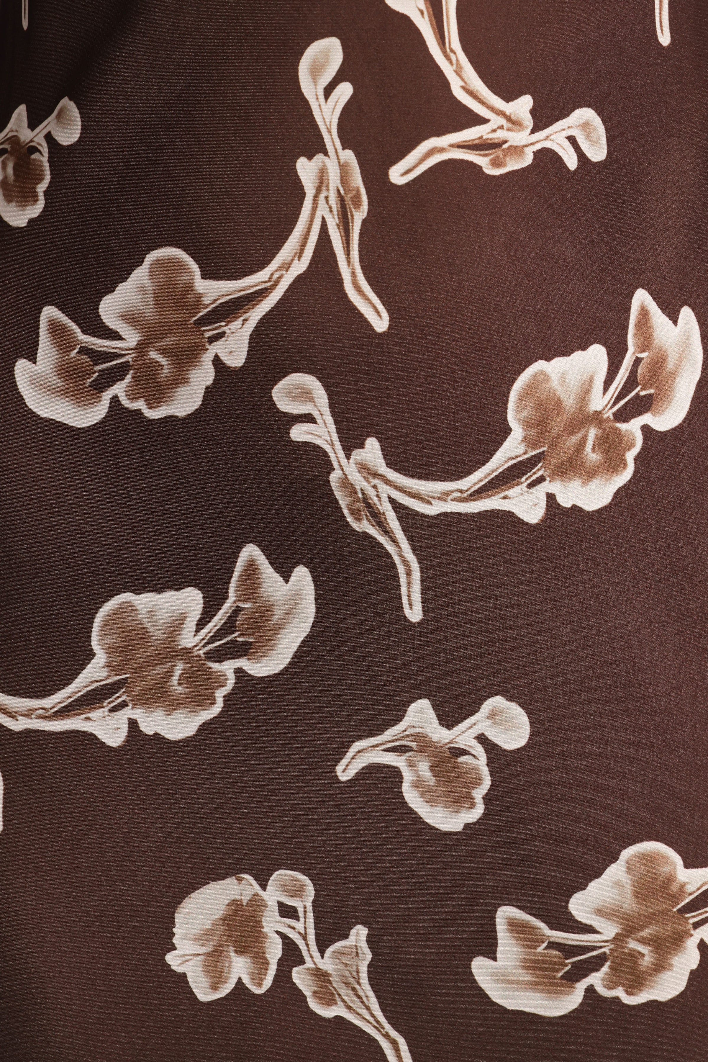 Petal and Pup USA DRESSES Maia Long Sleeve Maxi Dress - Chocolate Orchid