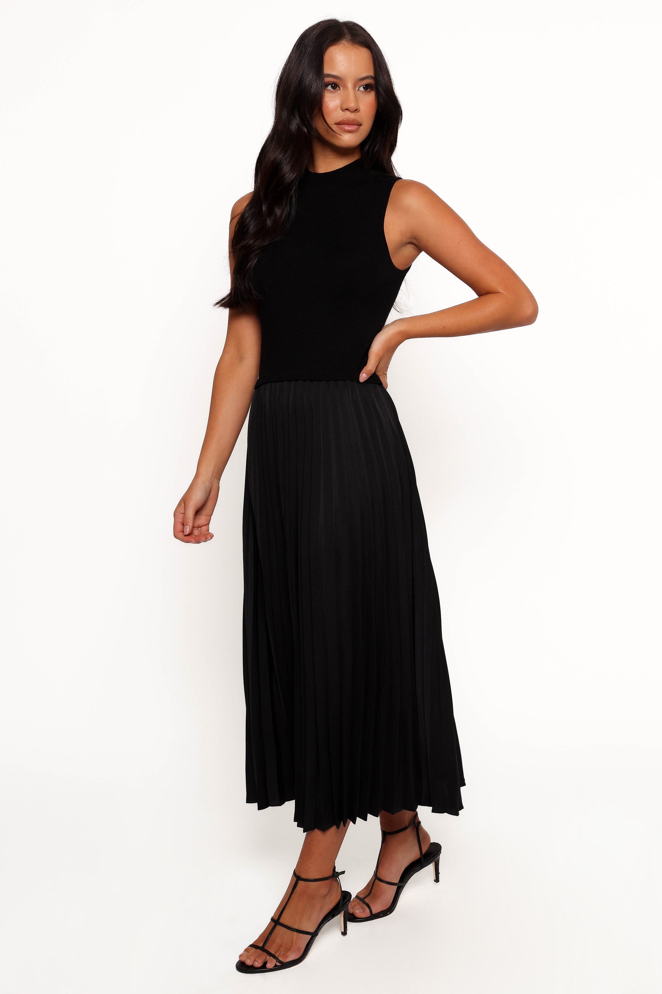 Petal and Pup USA DRESSES Maisey Midi Dress - Black