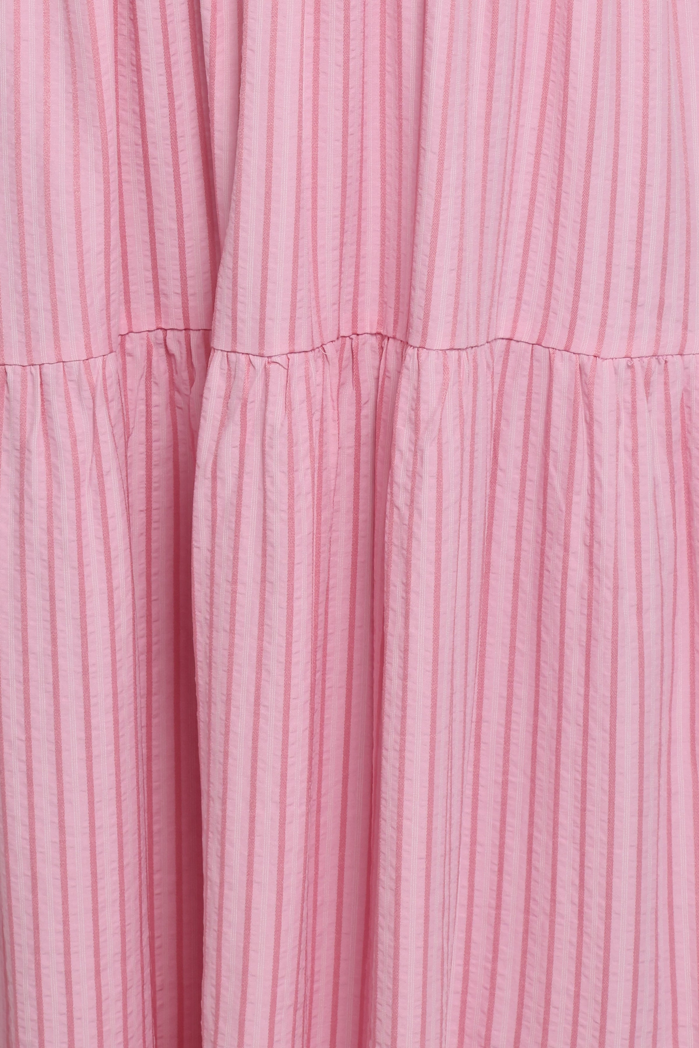 Petal and Pup USA DRESSES Maisie Strapless Midi Dress - Pink Stripe