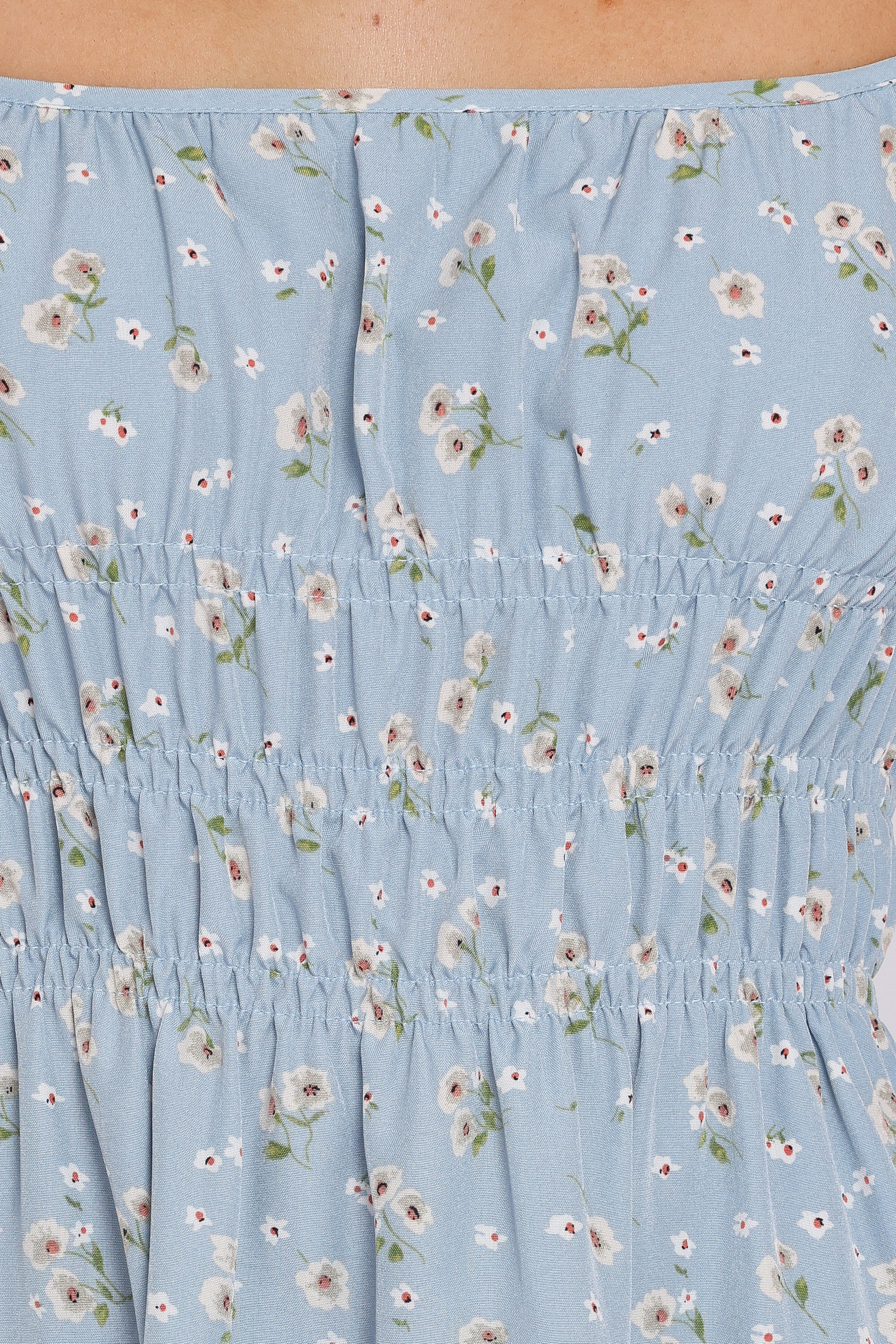 Petal and Pup USA DRESSES Makayla Mini Dress - Blue Floral