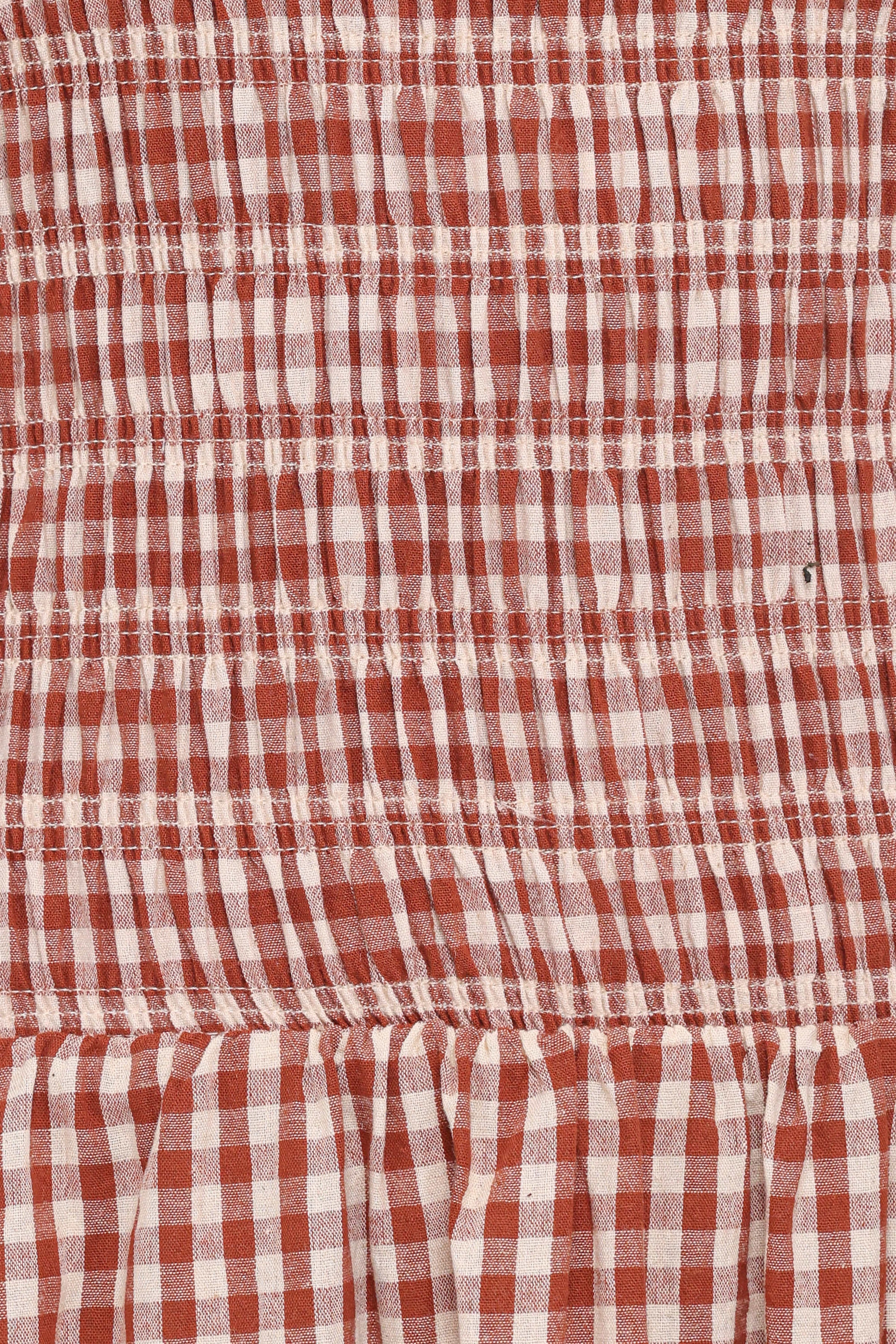 Petal and Pup USA DRESSES Maleny Maxi Dress - Brown Gingham