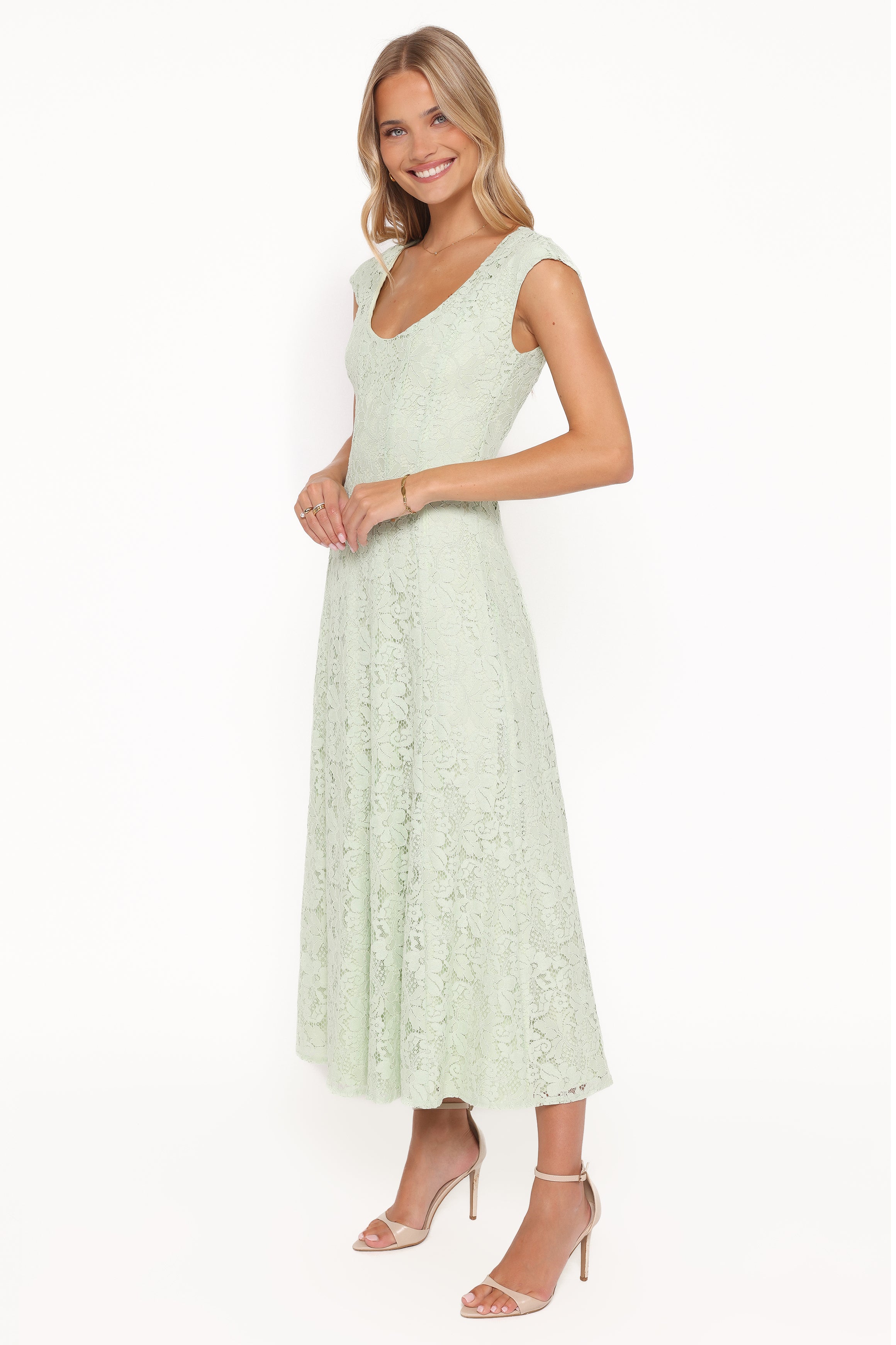 Petal and Pup USA DRESSES Mapleton Maxi Dress - Sage Green Lace