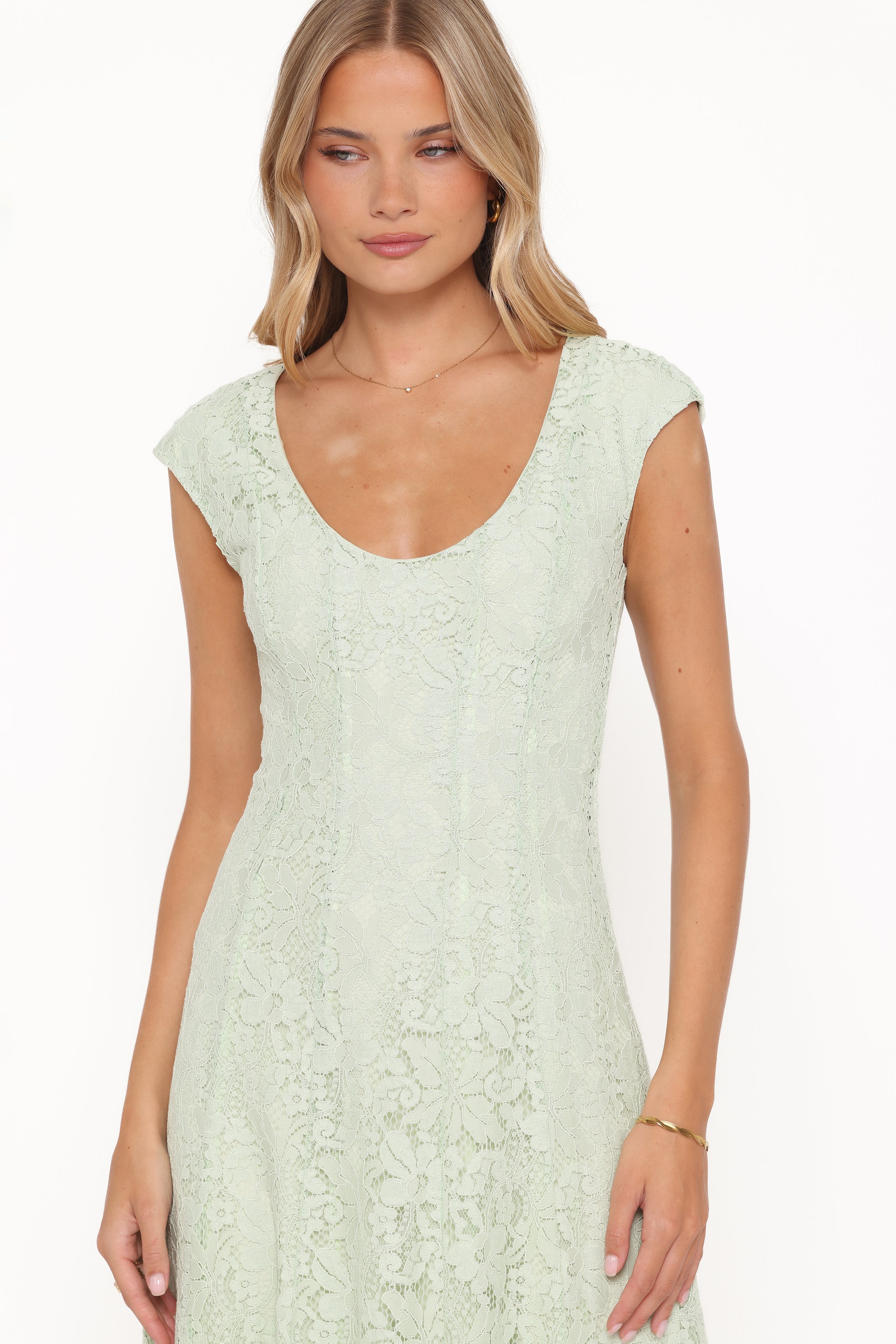Petal and Pup USA DRESSES Mapleton Maxi Dress - Sage Green Lace
