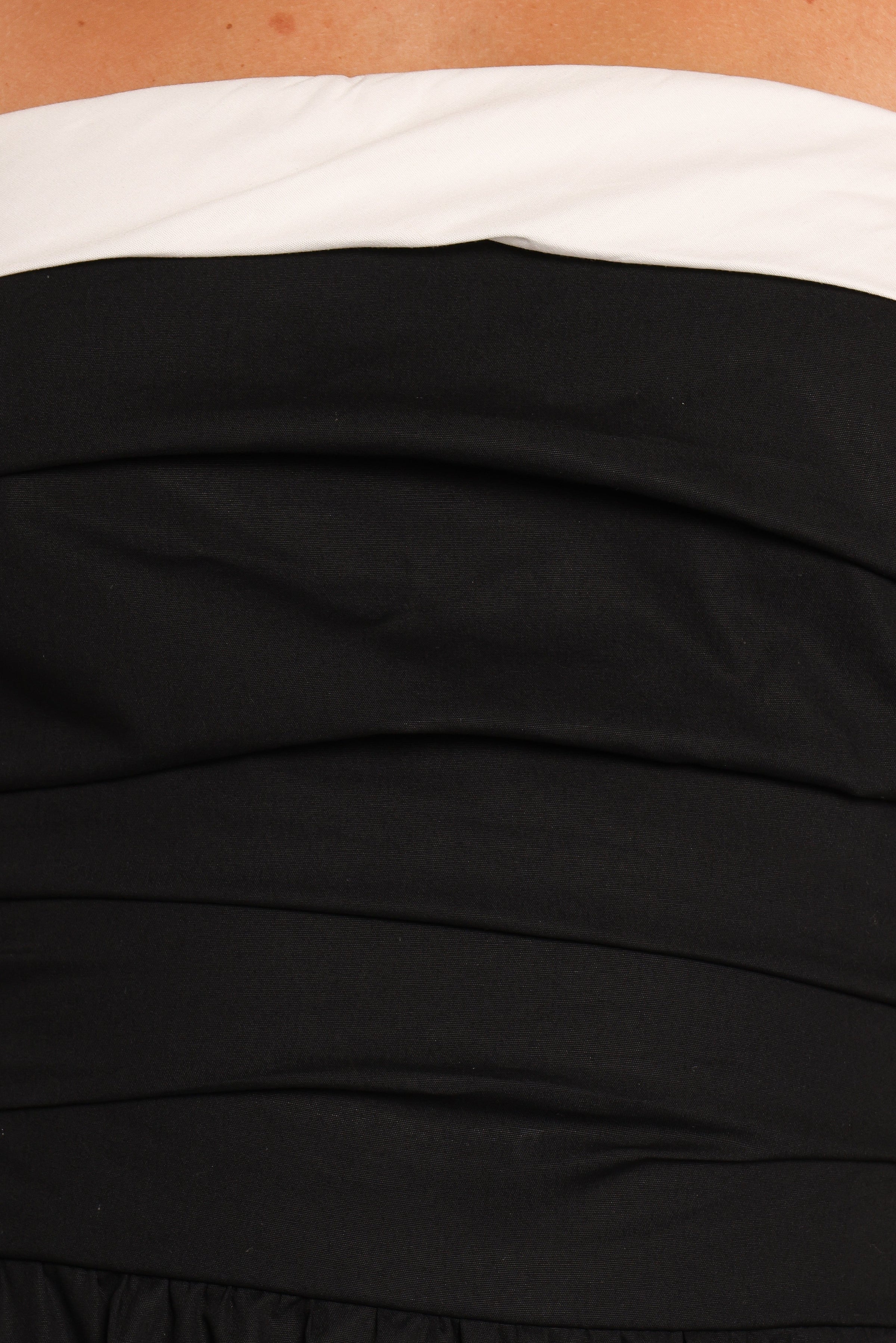 Petal and Pup USA DRESSES Marais Strapless Midi Dress - Black