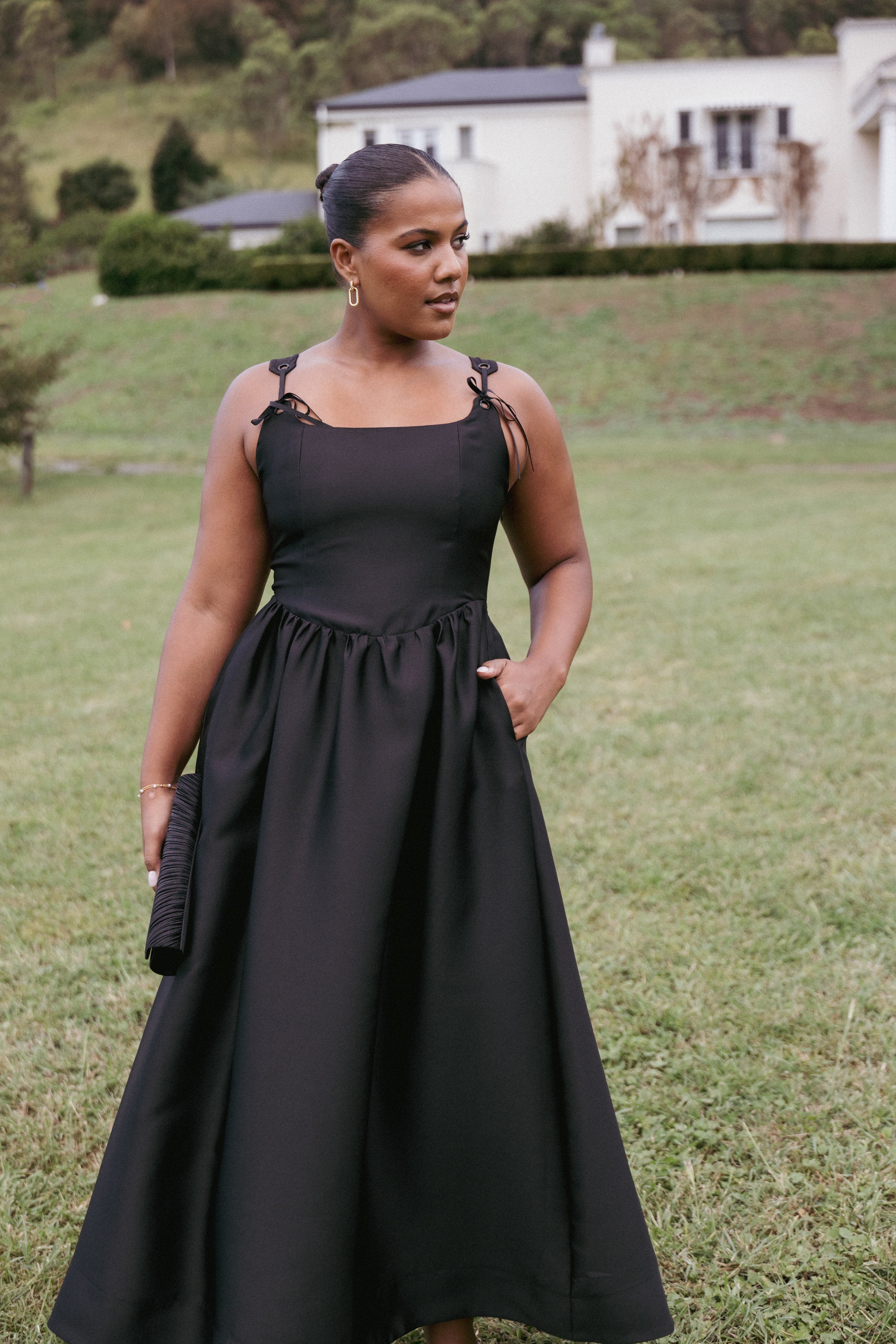 Petal and Pup USA DRESSES Marcelline Maxi Dress - Black