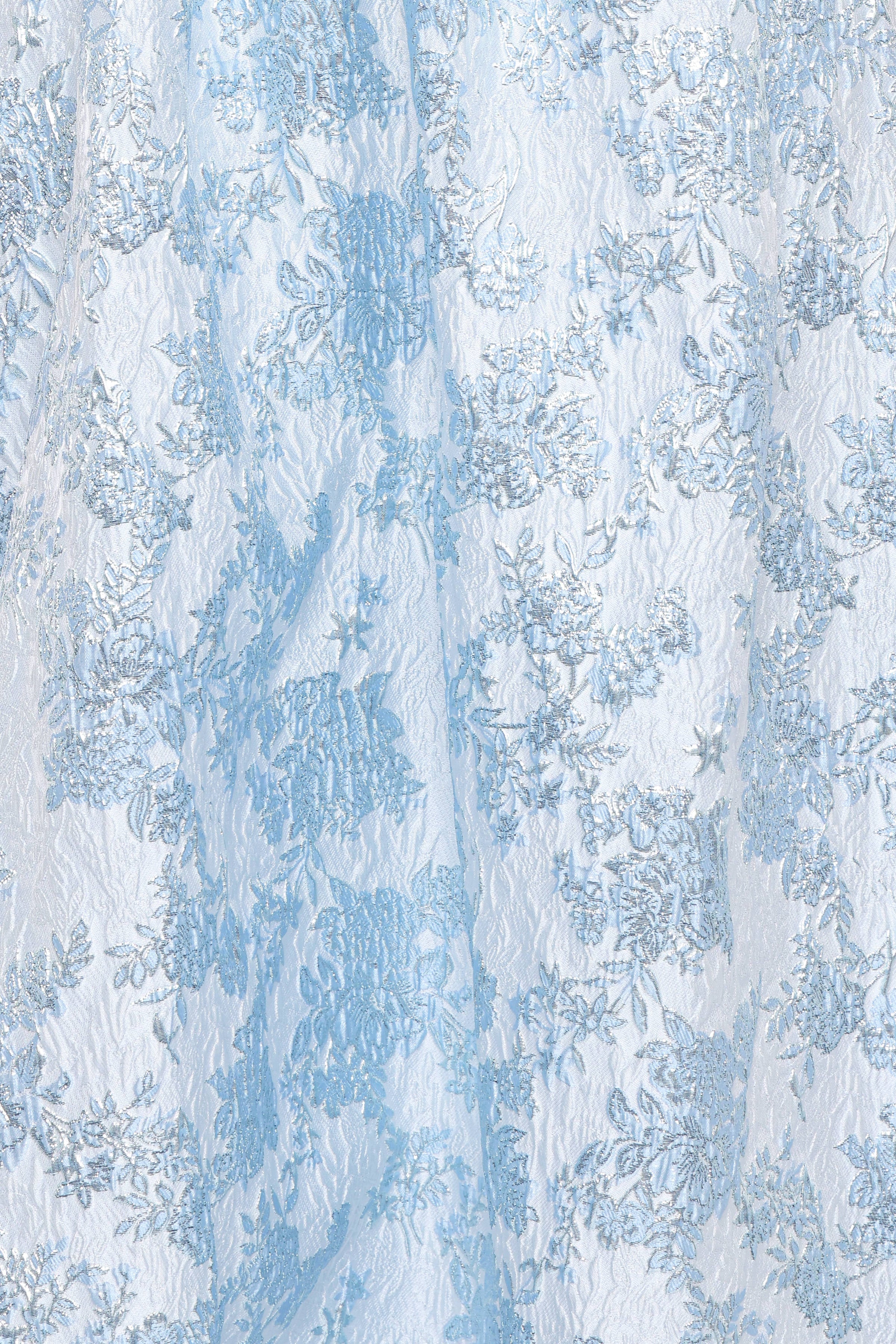Petal and Pup USA DRESSES Marcelline Maxi Dress - Blue Brocade