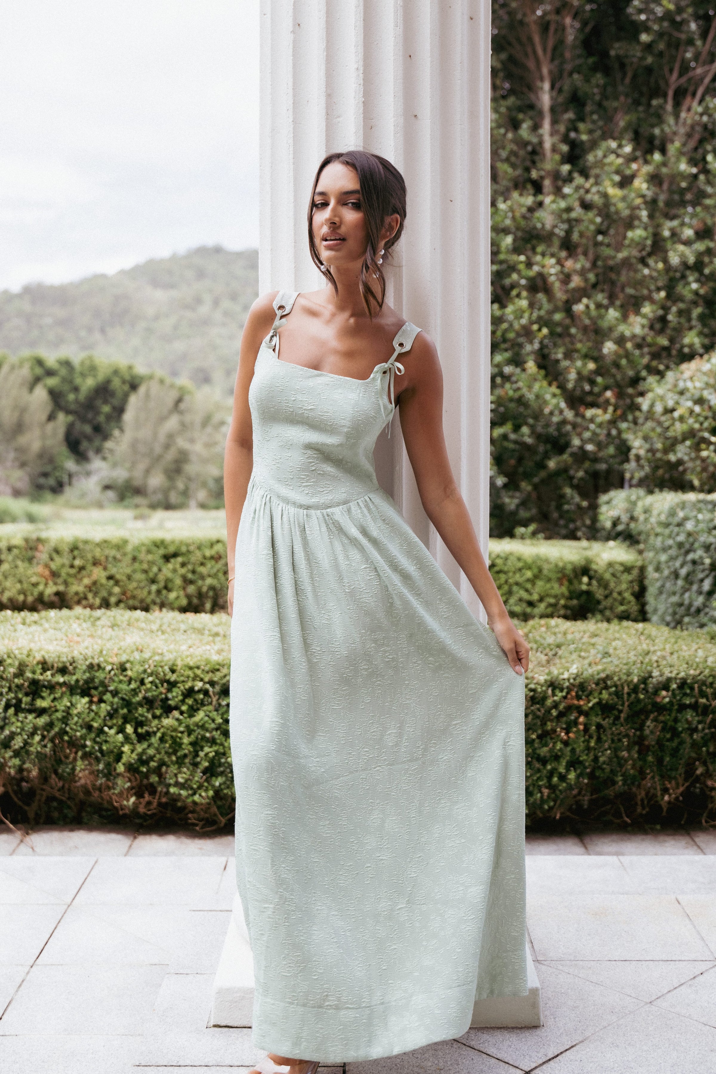 Petal and Pup USA DRESSES Marcelline Maxi Dress - Sage (Hold for Rack)