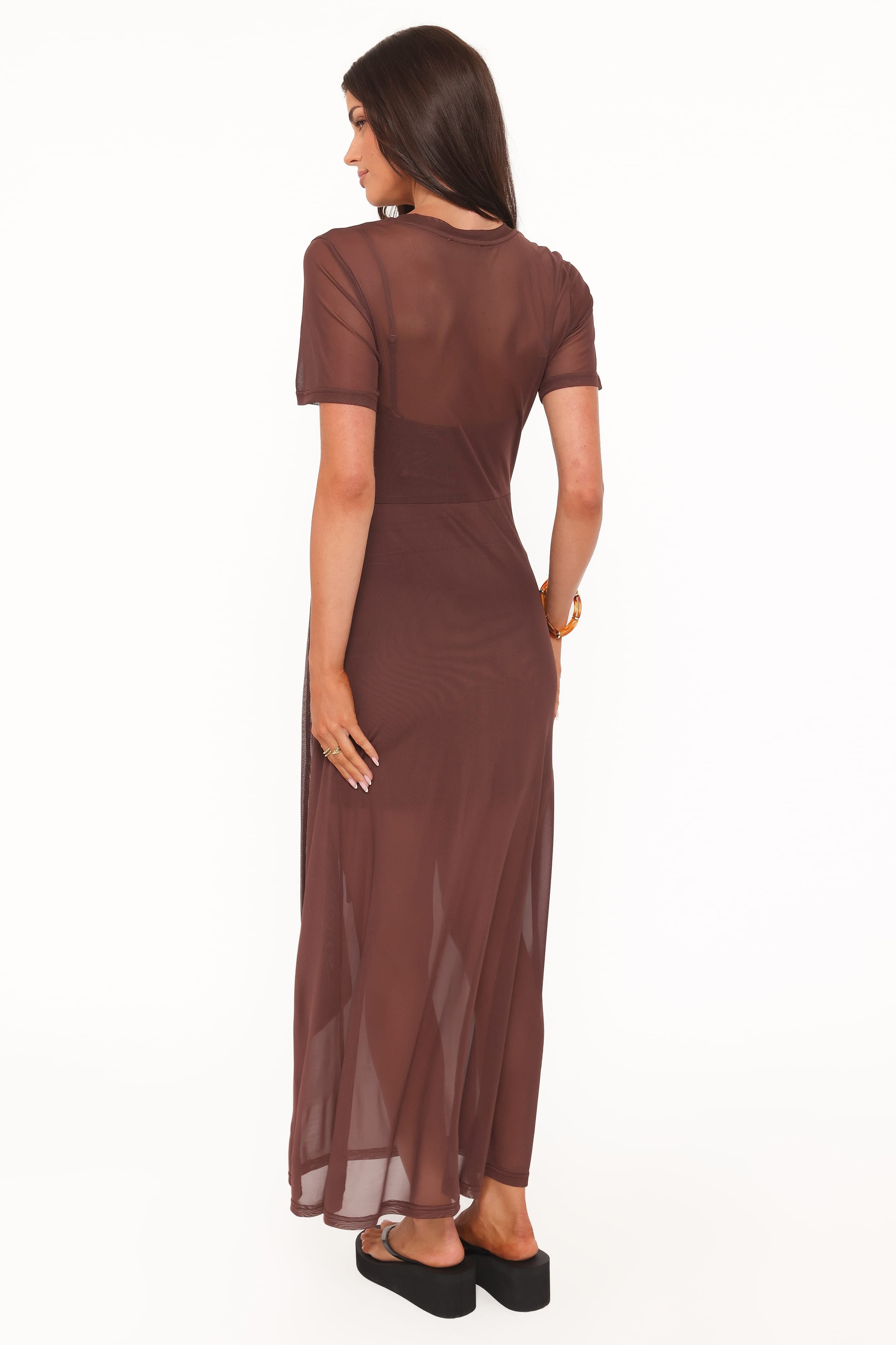 Petal and Pup USA DRESSES Marcello Maxi Dress - Dark Brown