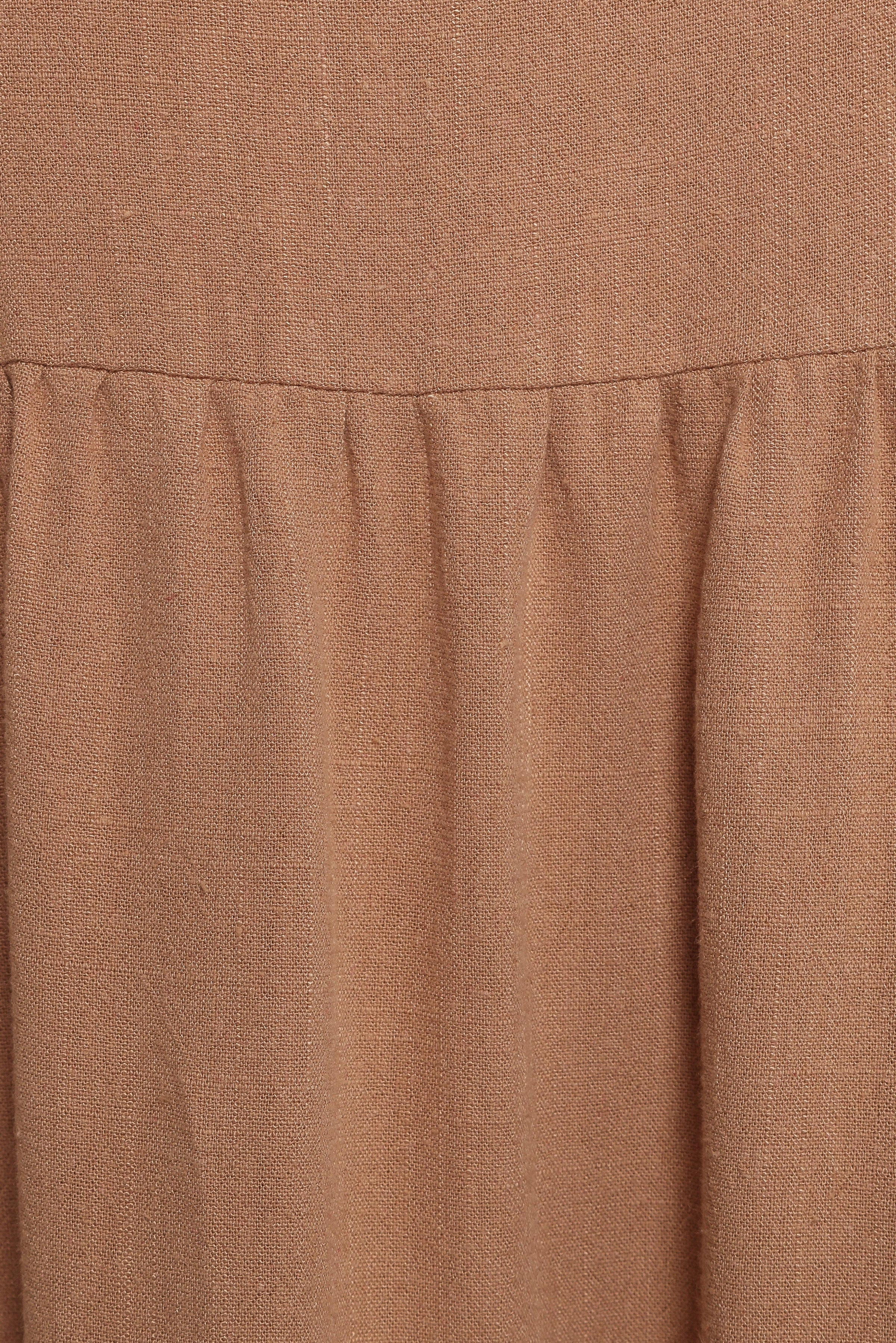Petal and Pup USA DRESSES Marcy Midi Dress - Mocha