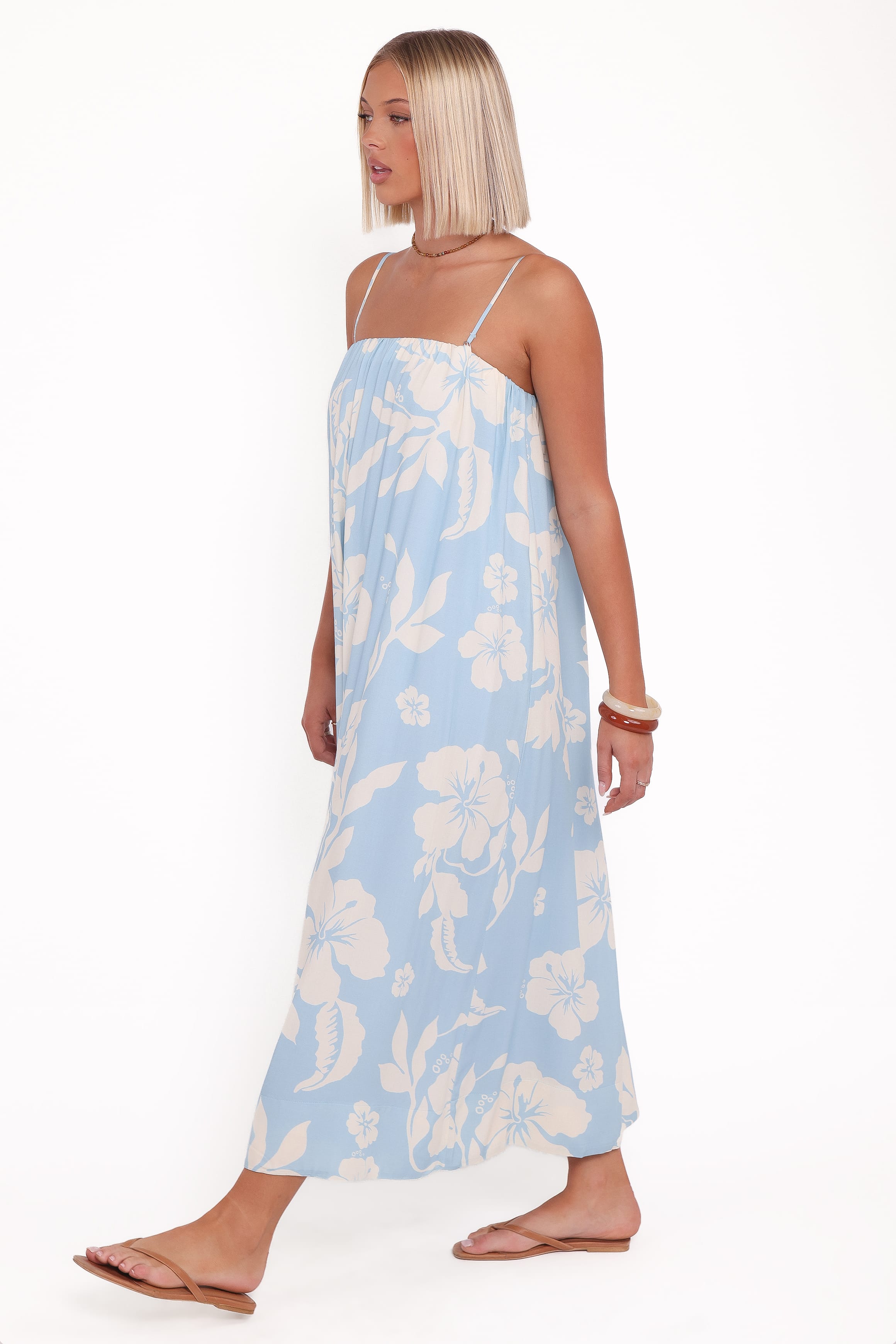 Petal and Pup USA DRESSES Margherita Maxi Dress - Blue Hibiscus (Hold for Amazon)