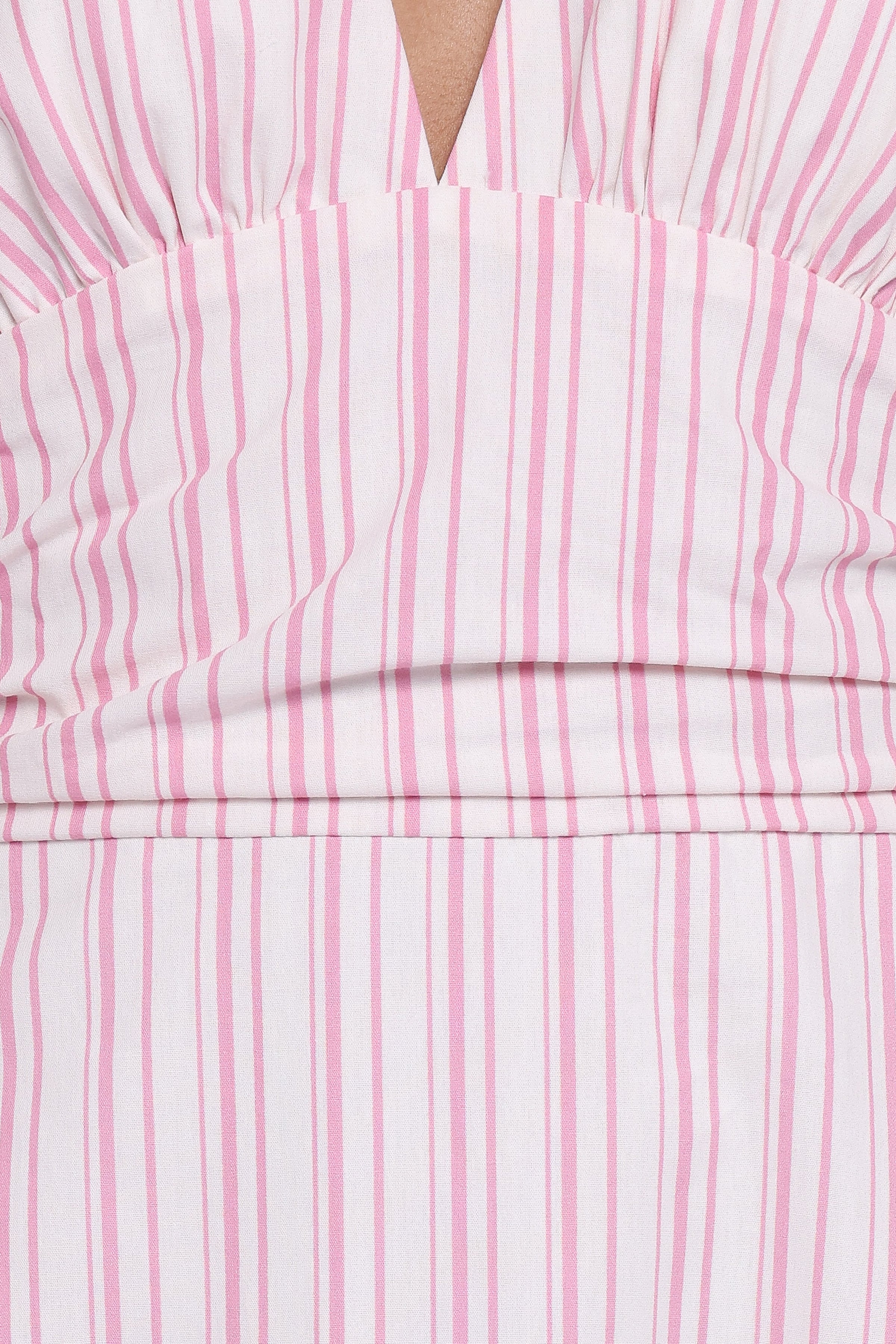 Petal and Pup USA DRESSES Marie Halterneck Maxi Dress - Pink Stripe