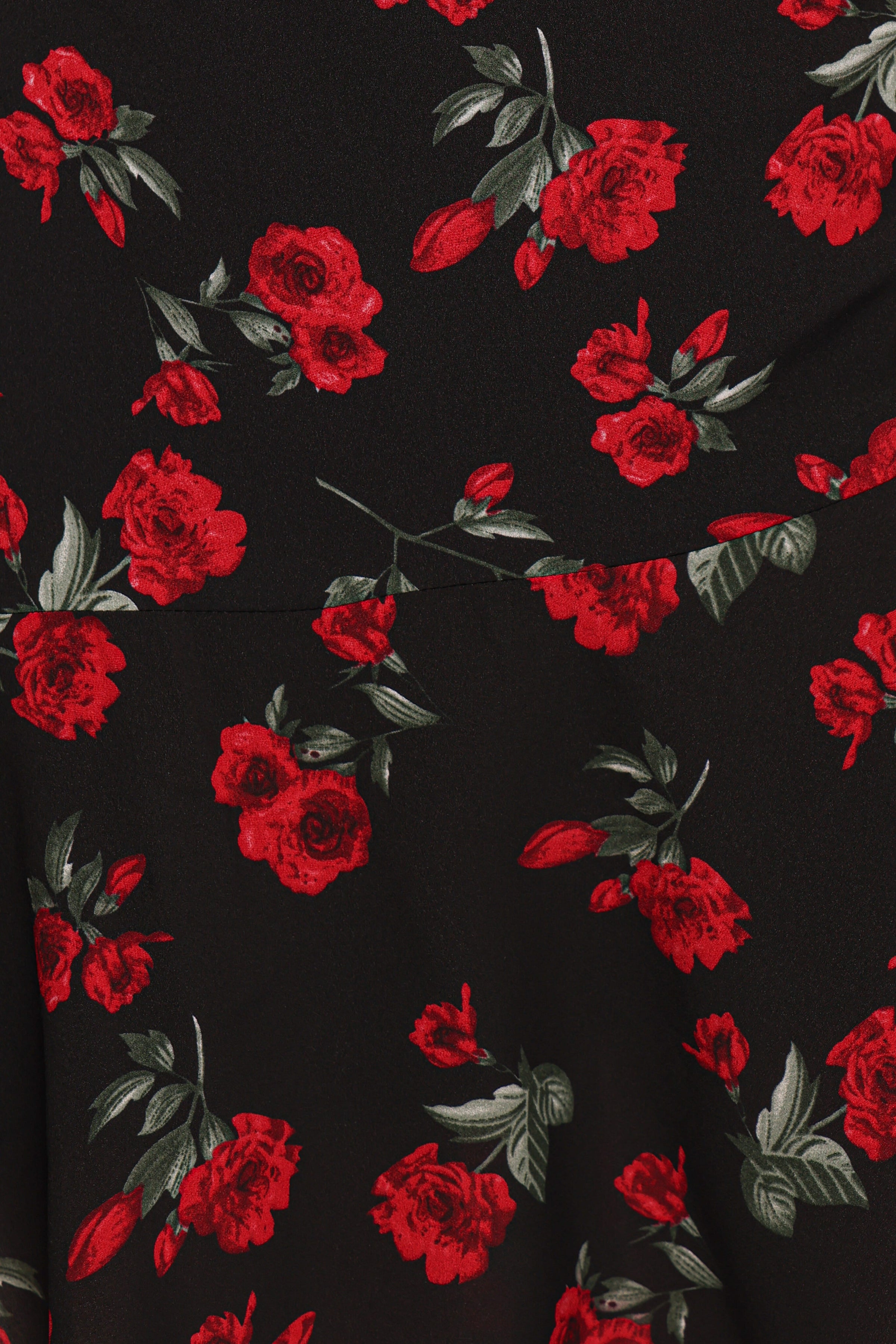 Petal and Pup USA DRESSES Mariska Long Sleeve Mini Dress - Rose Print
