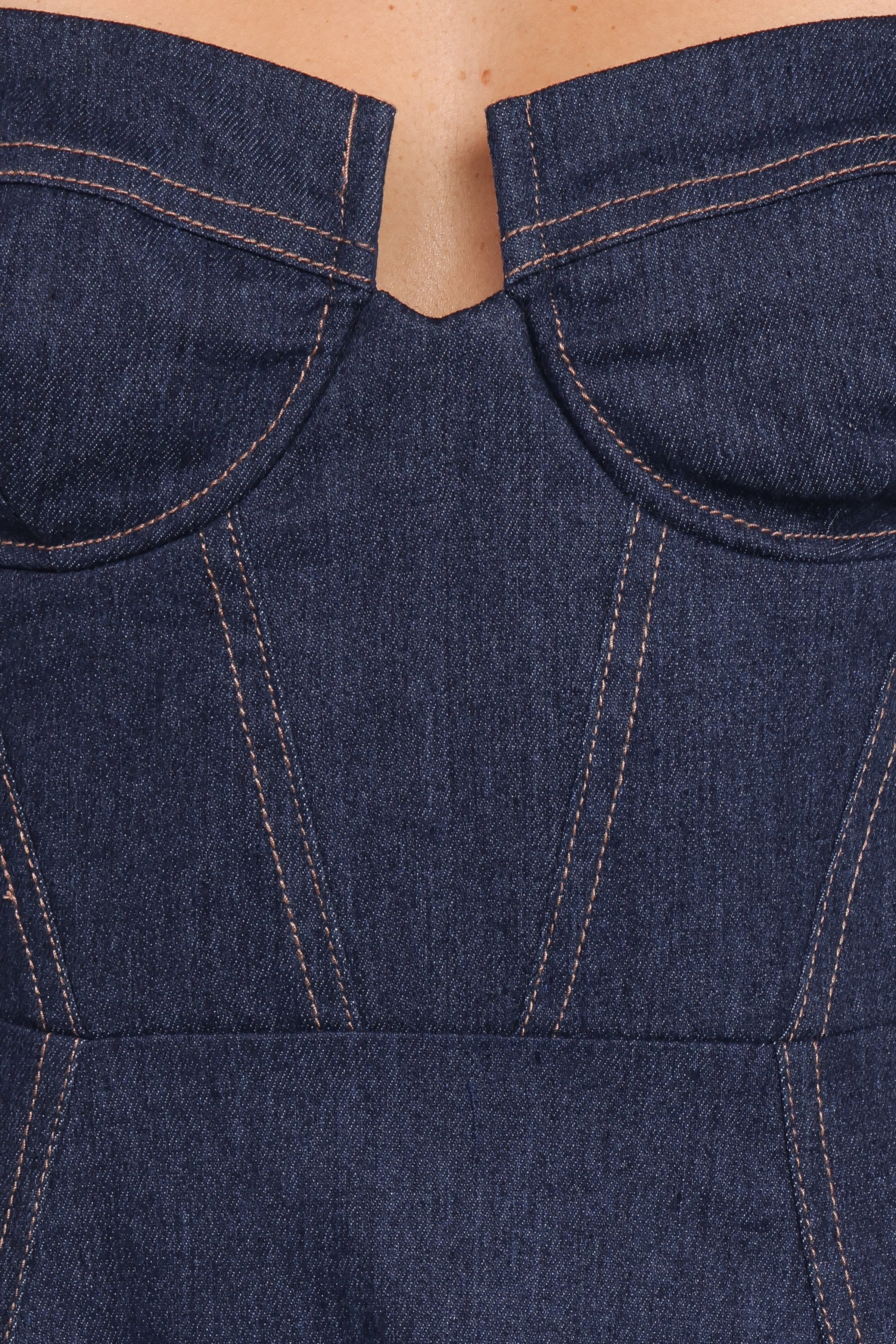 Petal and Pup USA DRESSES Marsden Denim Midi Dress - Indigo
